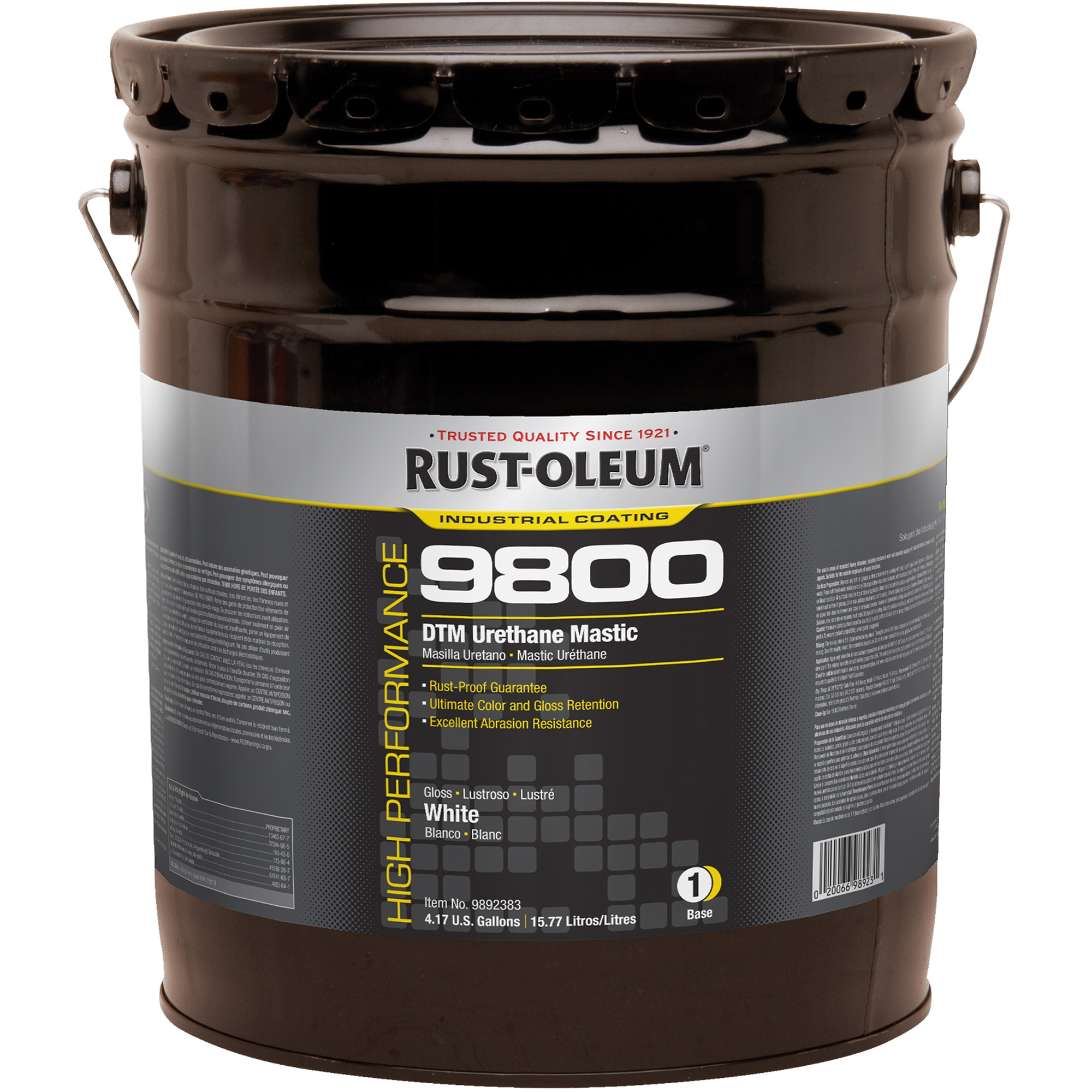 Système de mastic à l’uréthane 9800 DTM, 5 gal., Blanc, Très brillant
