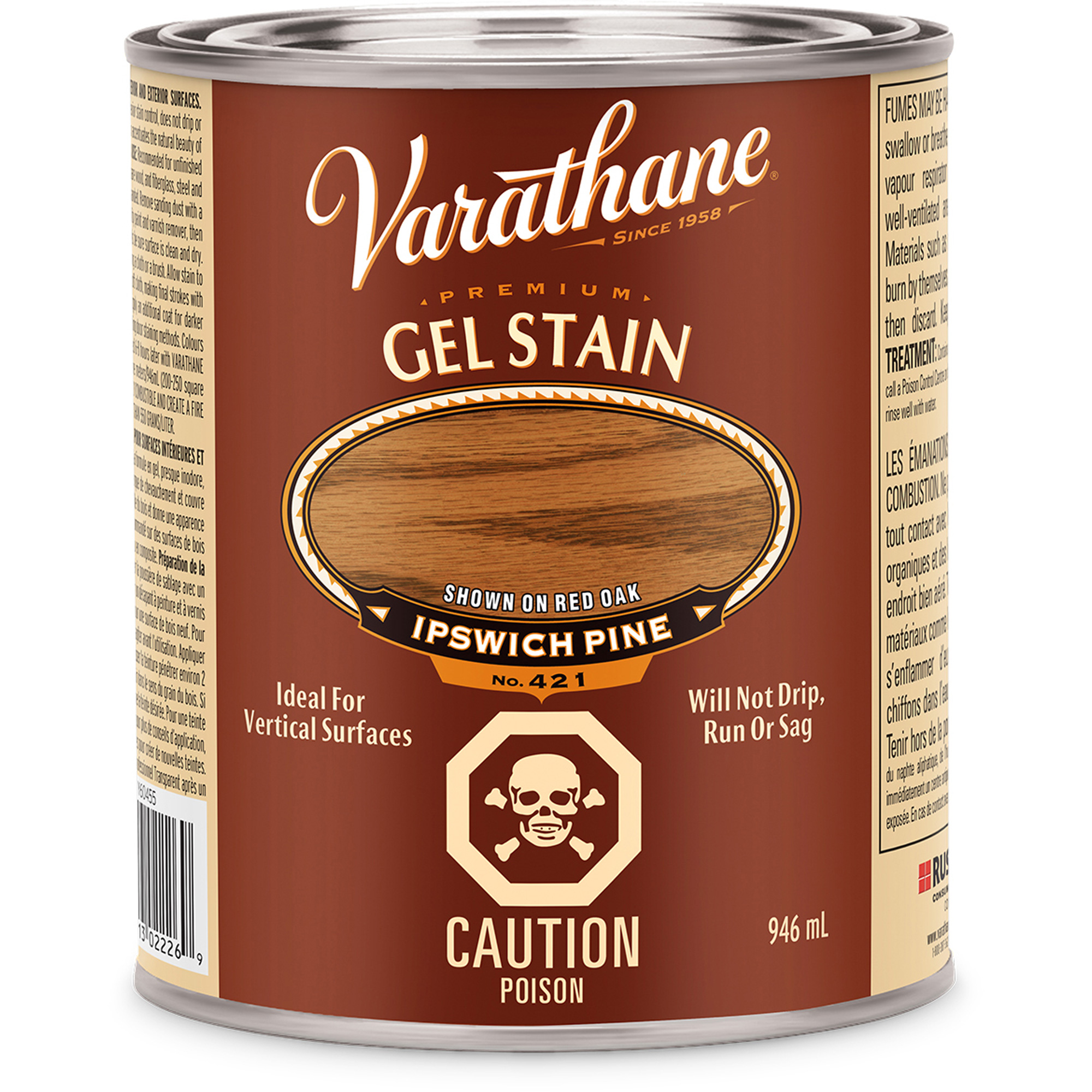 Teinture en gel de qualité supérieure VarathaneMD, 946 ml, Pin Ipswich
