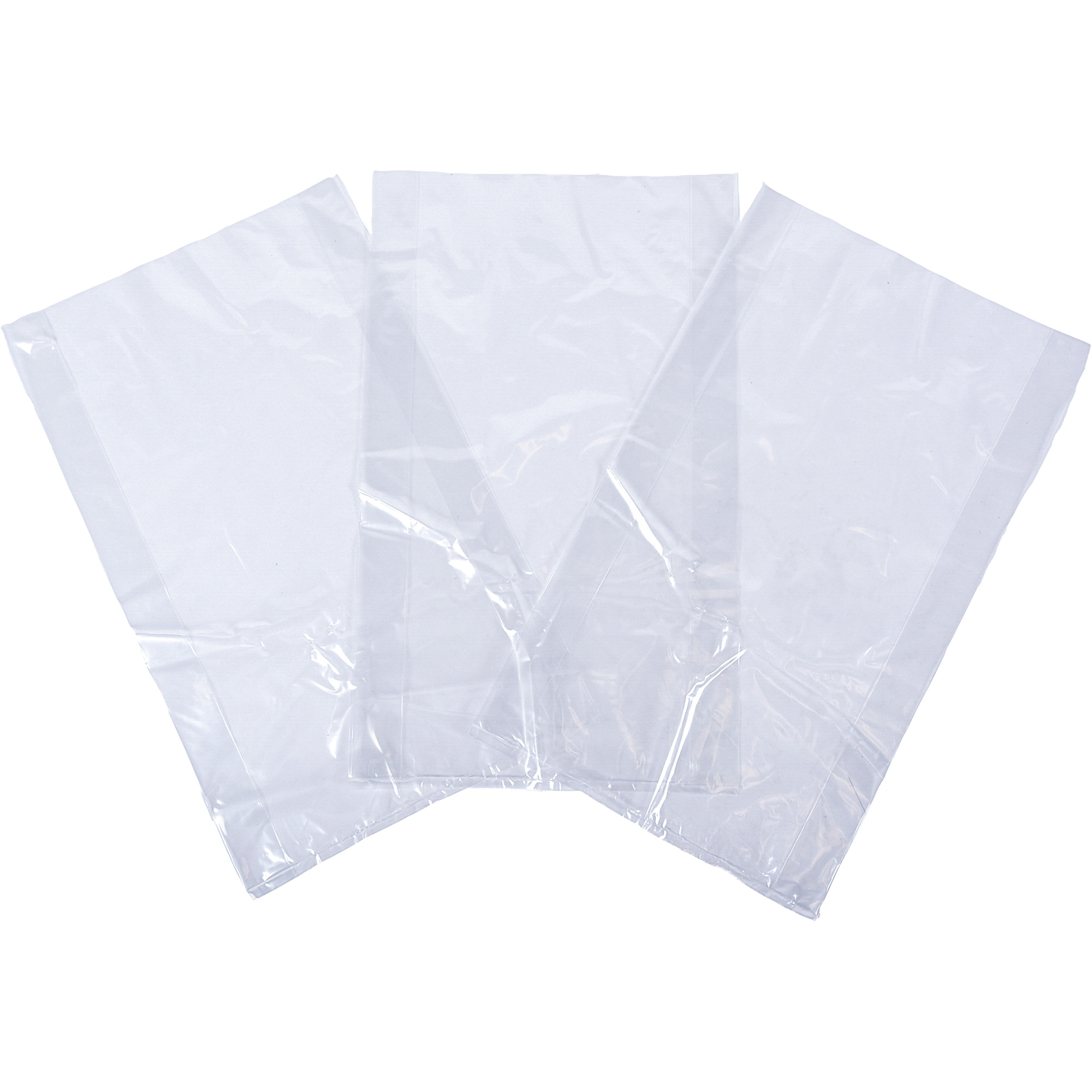 Sacs en poly, Dessus ouvert, 5" x 3", 3 mils
