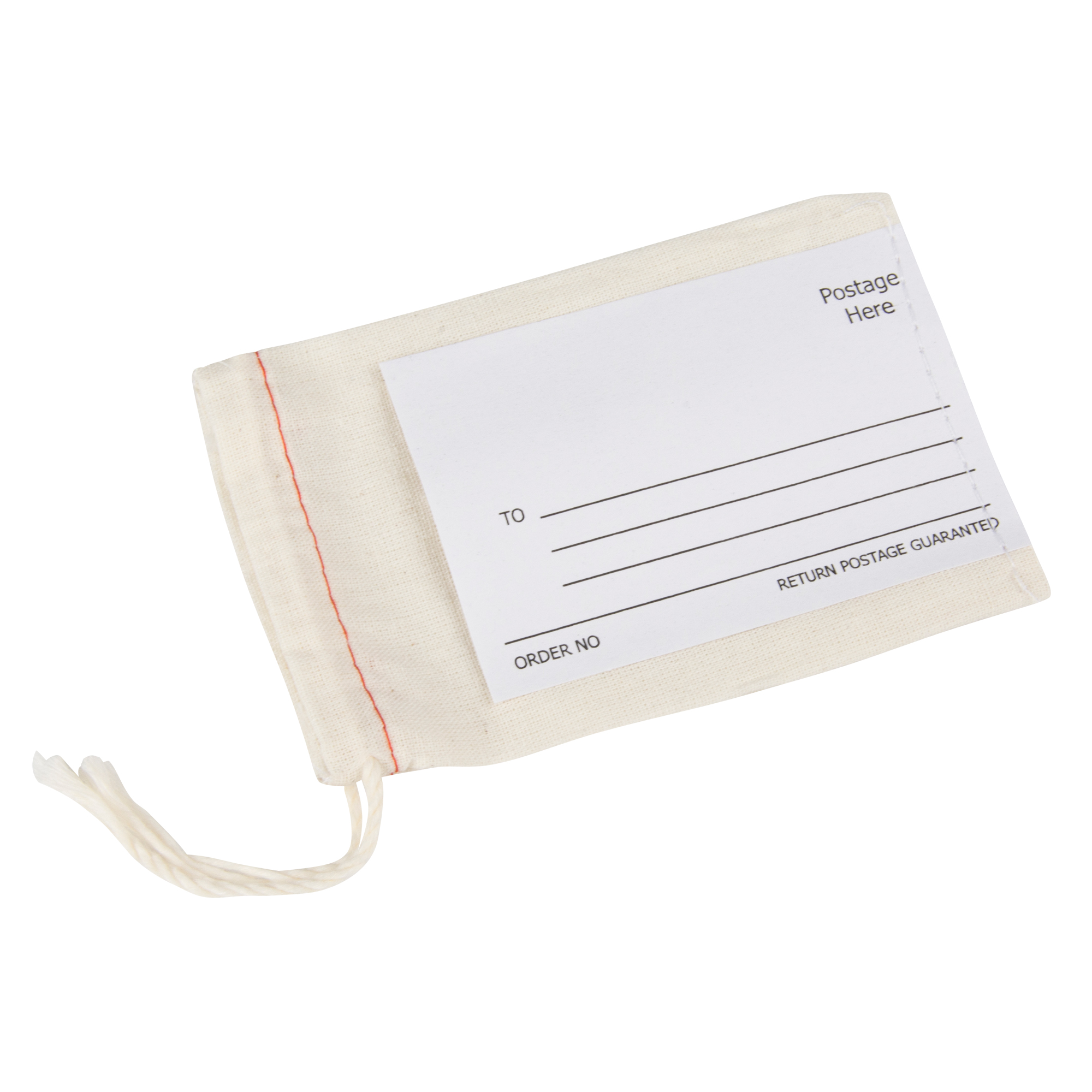 Sacs postaux en tissu avec étiquette