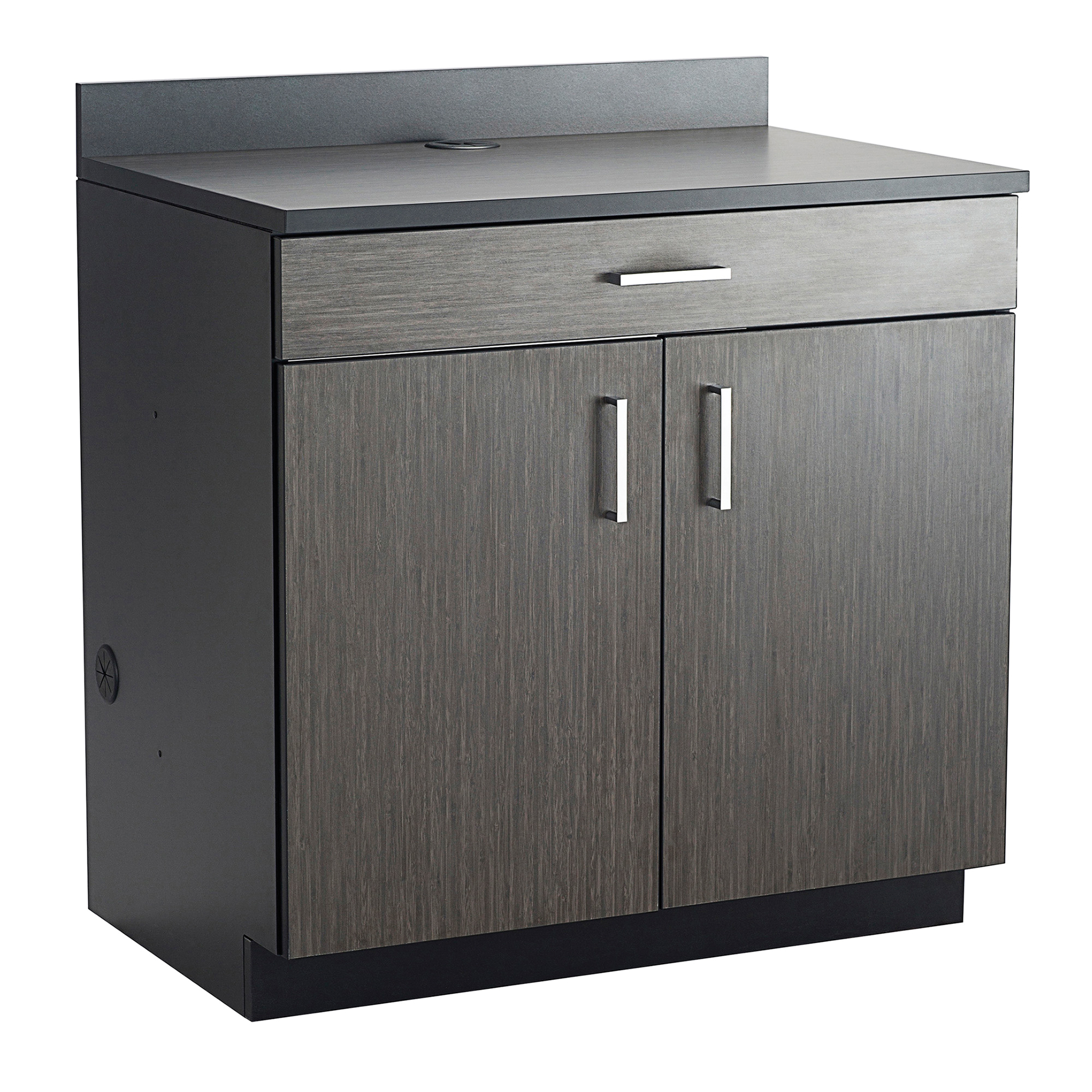 Armoire modulaire de base, Mélamine, 39" h x 36" la x 25" P, Nuit d'Asie/noir