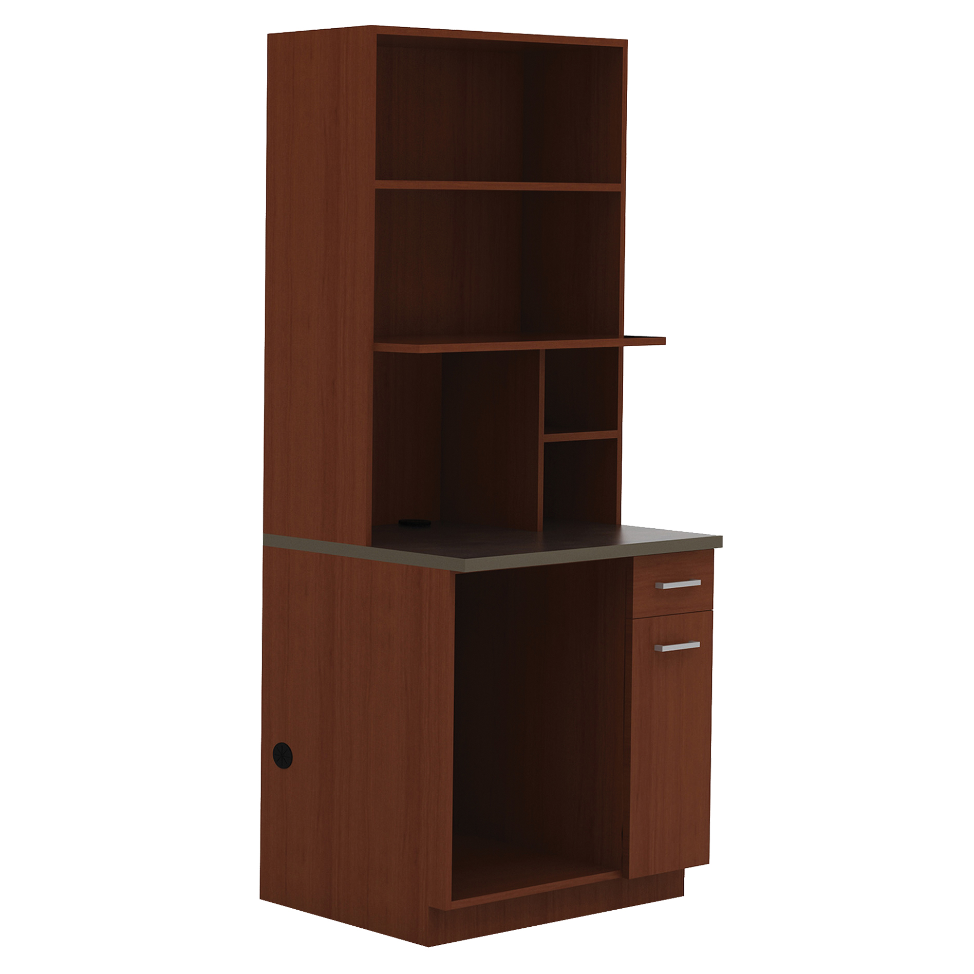 Armoire modulaire, Mélamine, 39" h x 36" la x 25" P, Acajou – Image 2