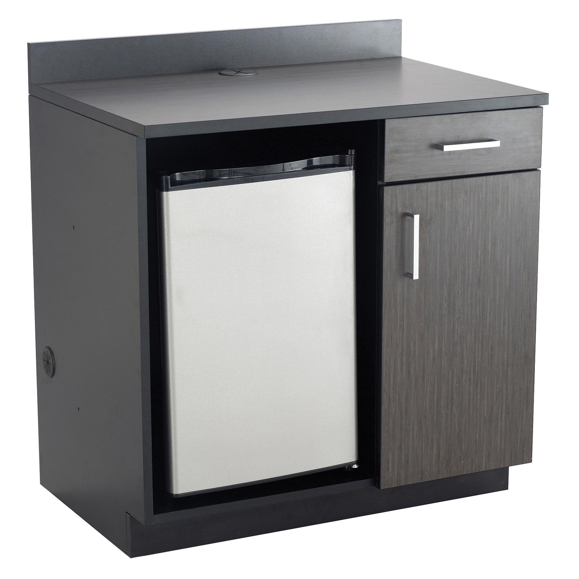 Armoire modulaire, Mélamine, 39" h x 36" la x 25" P, Nuit d'Asie/noir