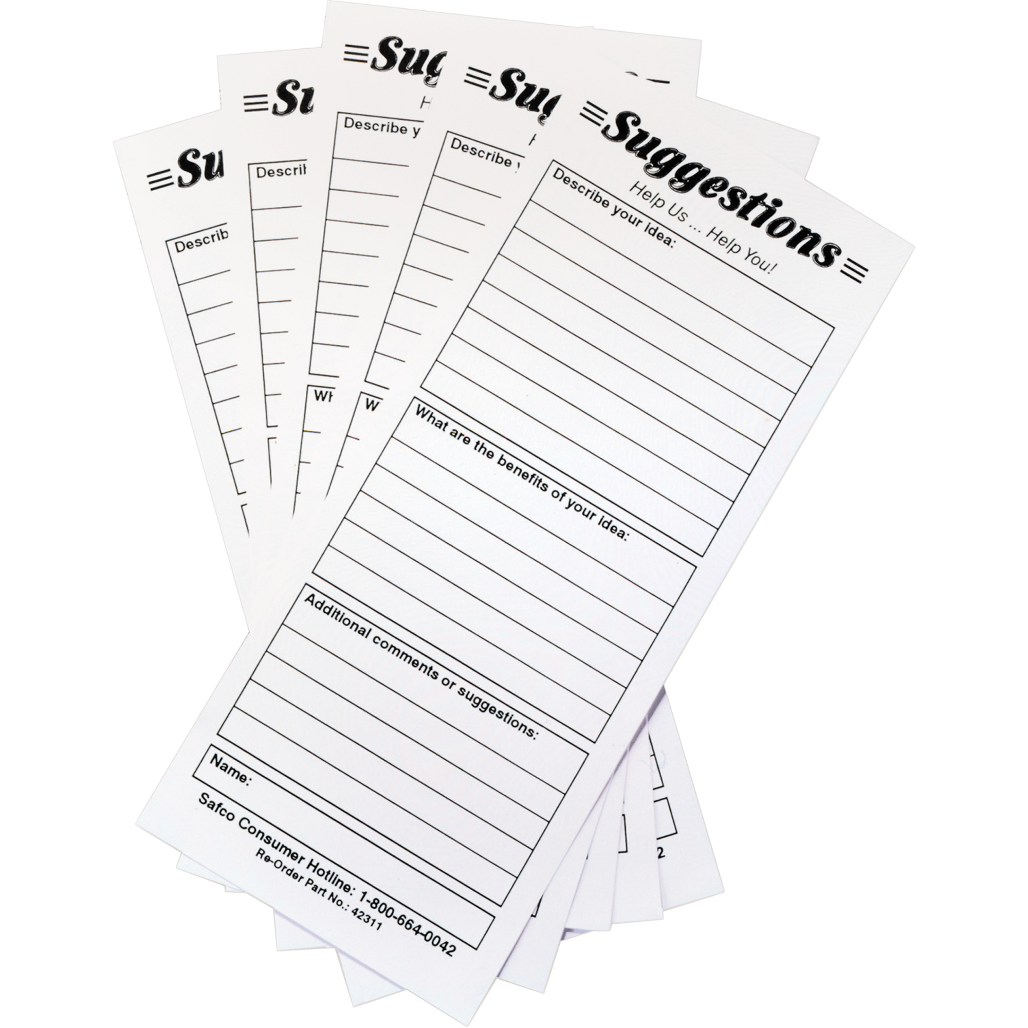 Boîtes à suggestions - Cartes de suggestions, 25 cartes/pqt