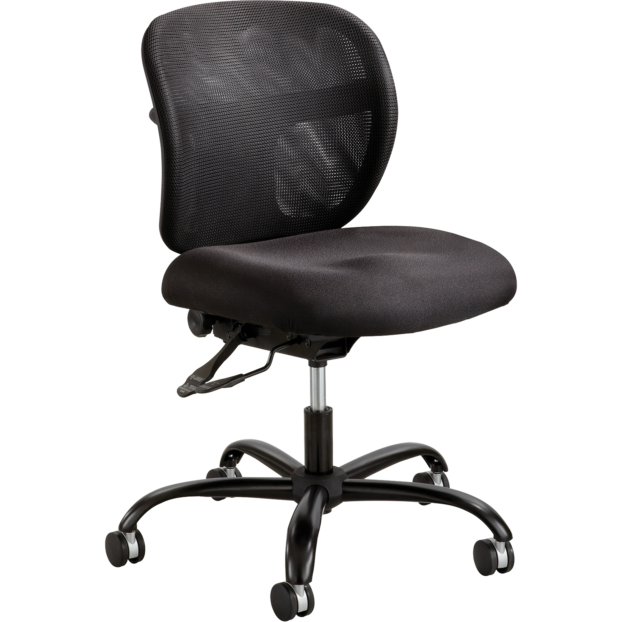 Chaises de travail pour usage intensif 24/7 VueMC, Nylon, Noir, Capacité 500 lb