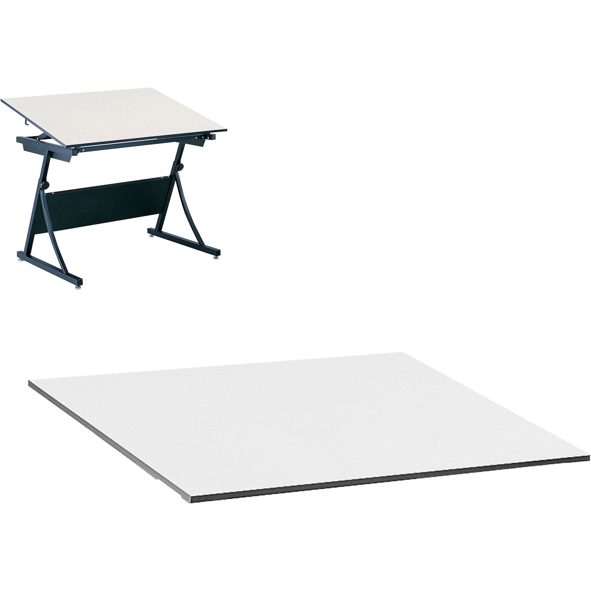 Dessus de table Planmaster, 60" la x 3/4" h, Blanc