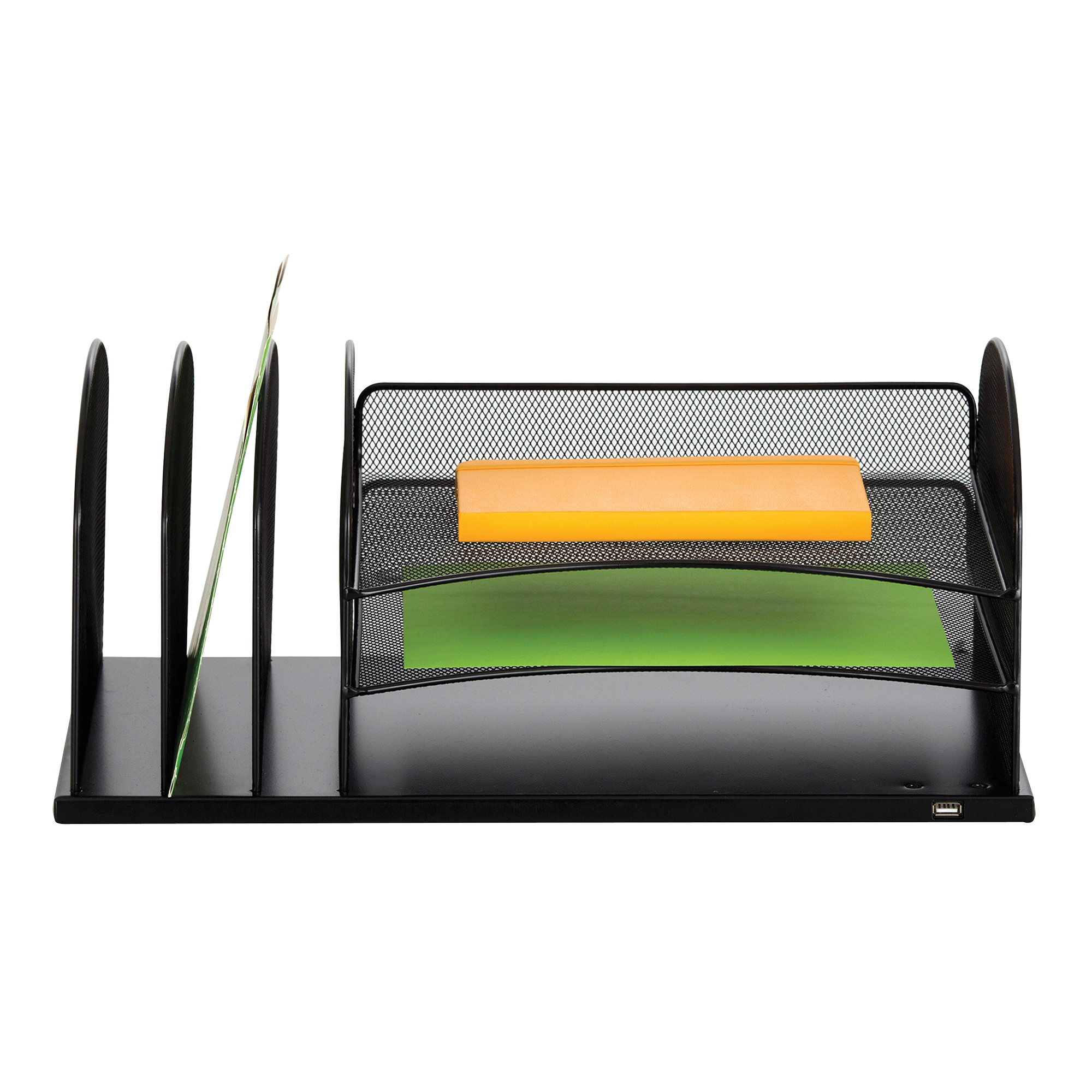 Organisateur de bureau avec alimentation USB OnyxMC