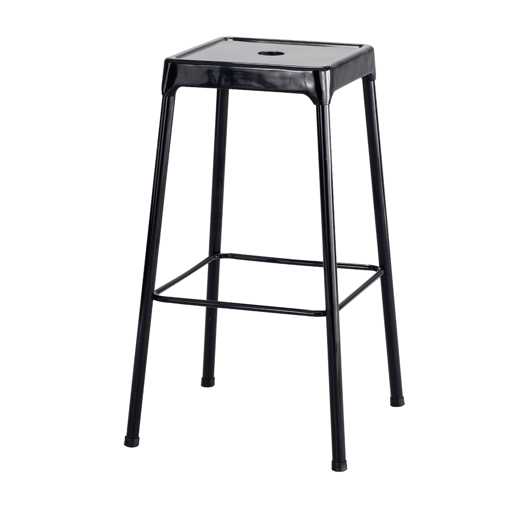 Tabouret en acier pour bistro SafcoMD, Stationnaire, Fixe, 29", Acier Siège, Noir