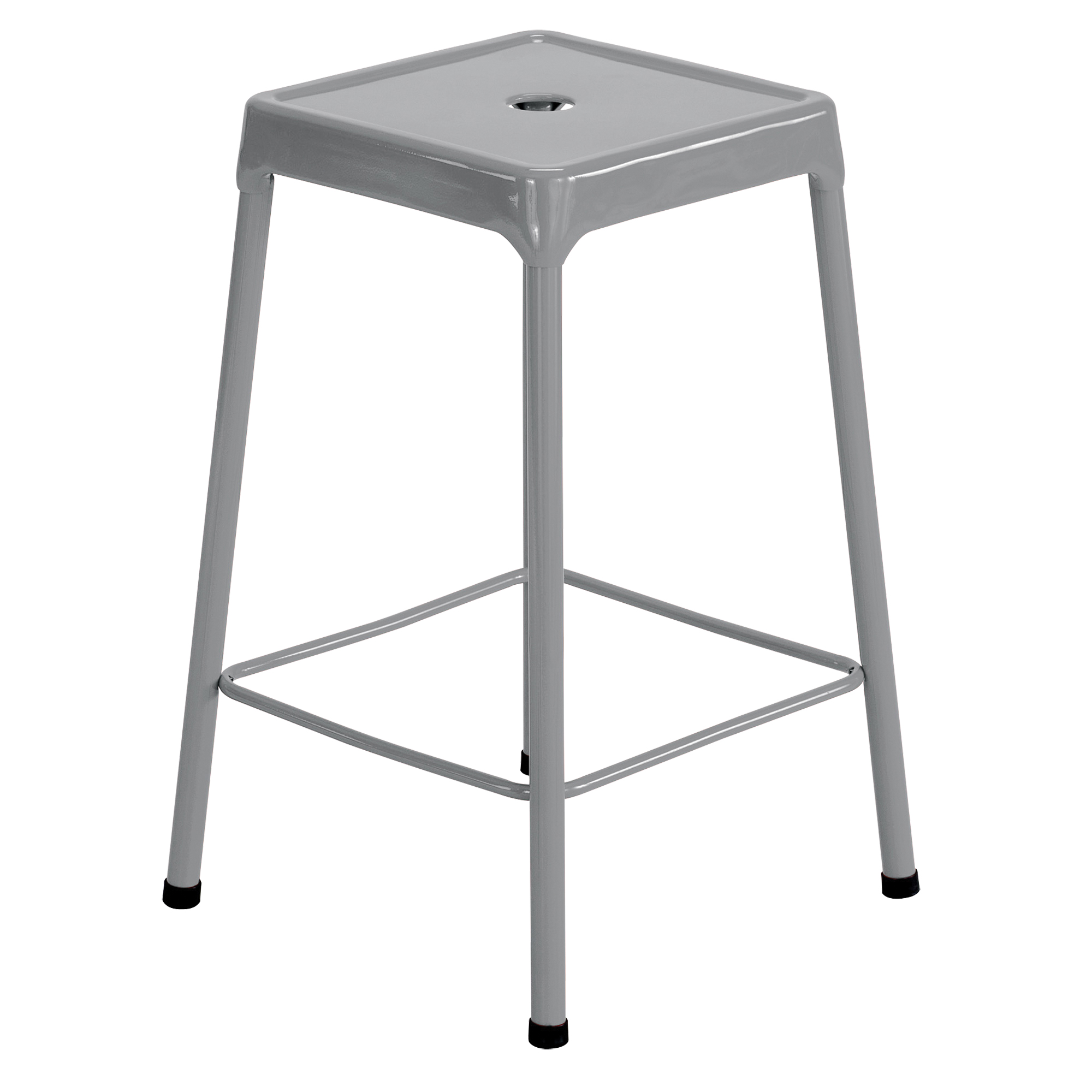 Tabouret en acier pour comptoir SafcoMD, Stationnaire, Fixe, 25", Acier Siège, Gris