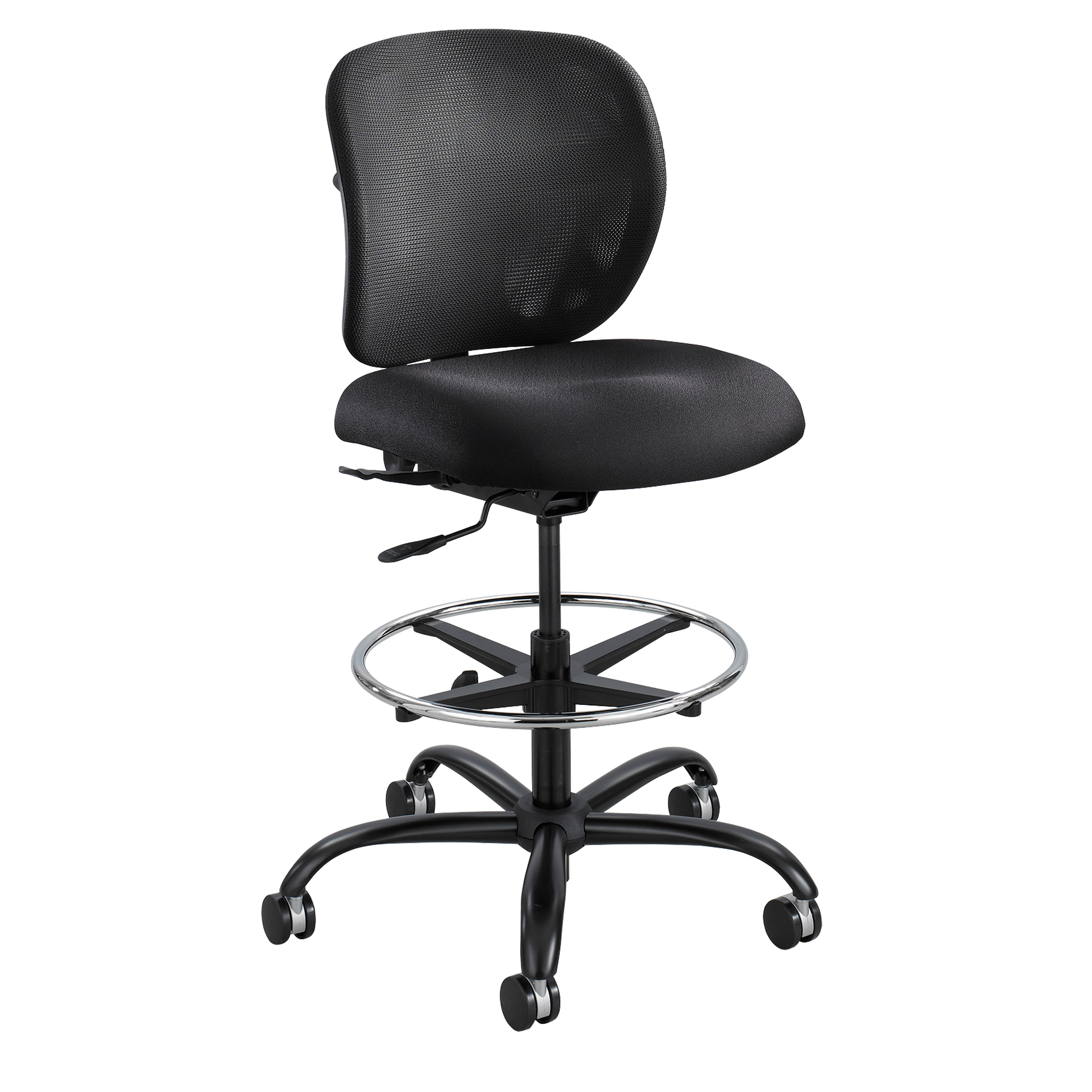 Tabouret robuste VueMC, Nylon, Noir, Capacité 350 lb