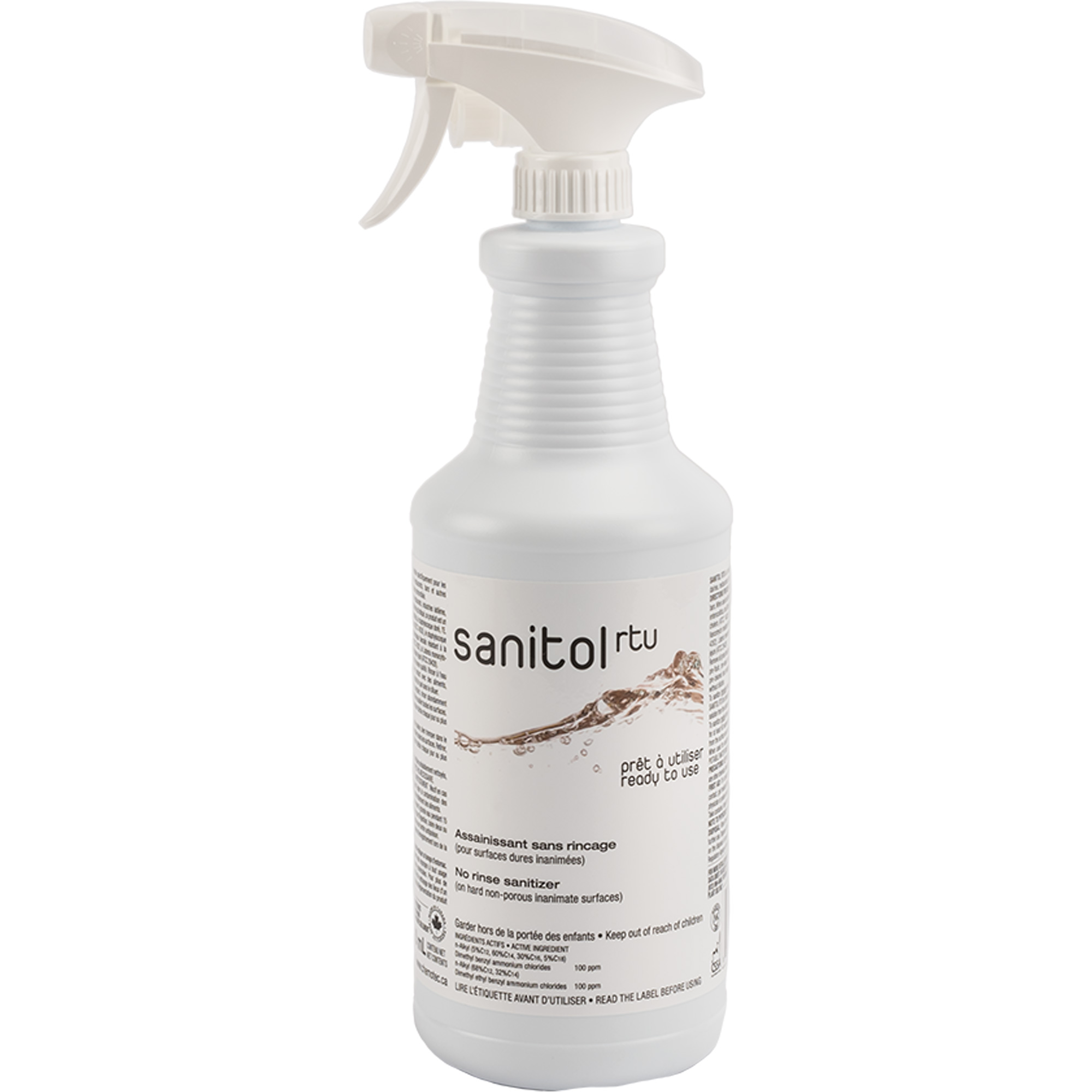 Désinfectant et assainissant concentré SanitolMC, 950 ml, Bouteille à gâchette