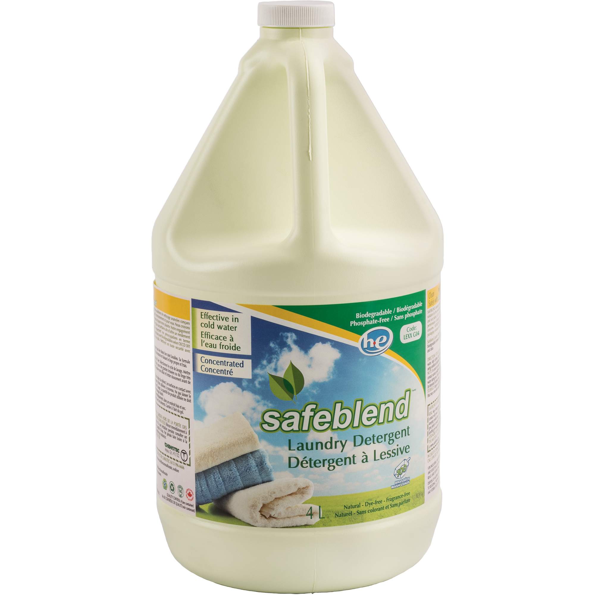 Détergent à lessive concentré sans parfum, Cruche