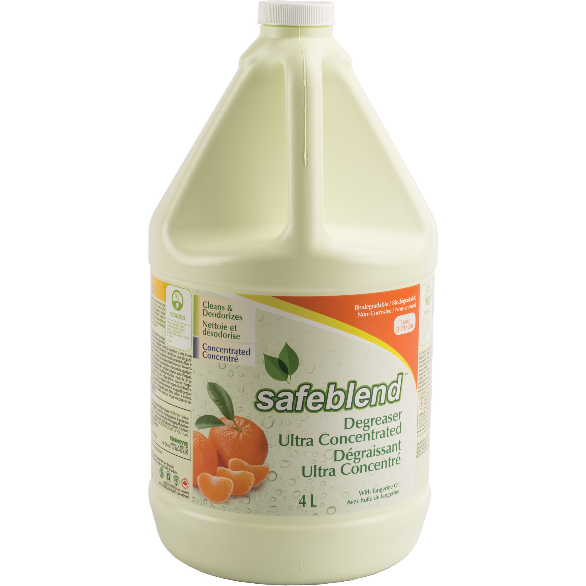 Nettoyant & dégraissant polyvalent et prêt à utiliser avec huile de tangerine, 4 L, Cruche