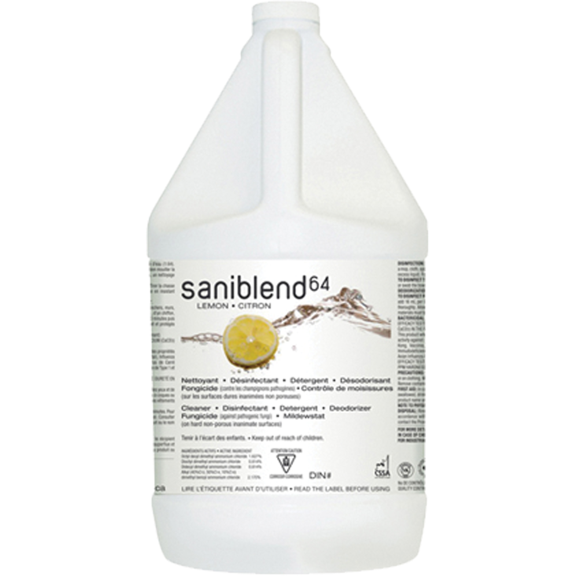 Nettoyant désinfectant SaniBlendMC 64, 4 L, Cruche