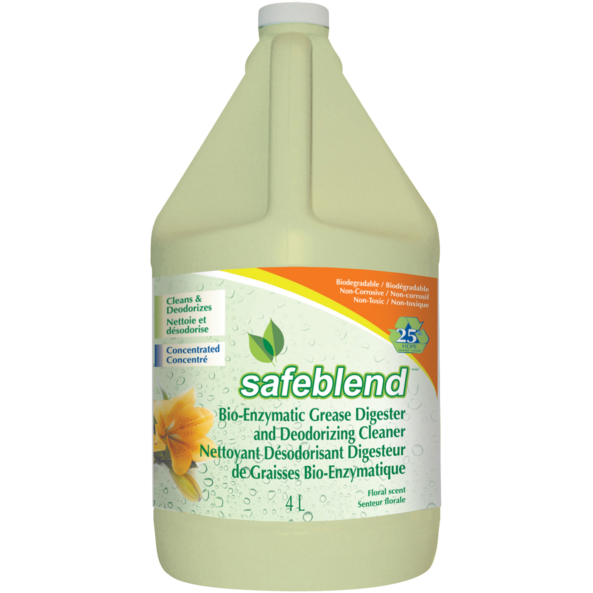 Nettoyants désodorisants et digesteurs de graisse, 4 L/4,0 L