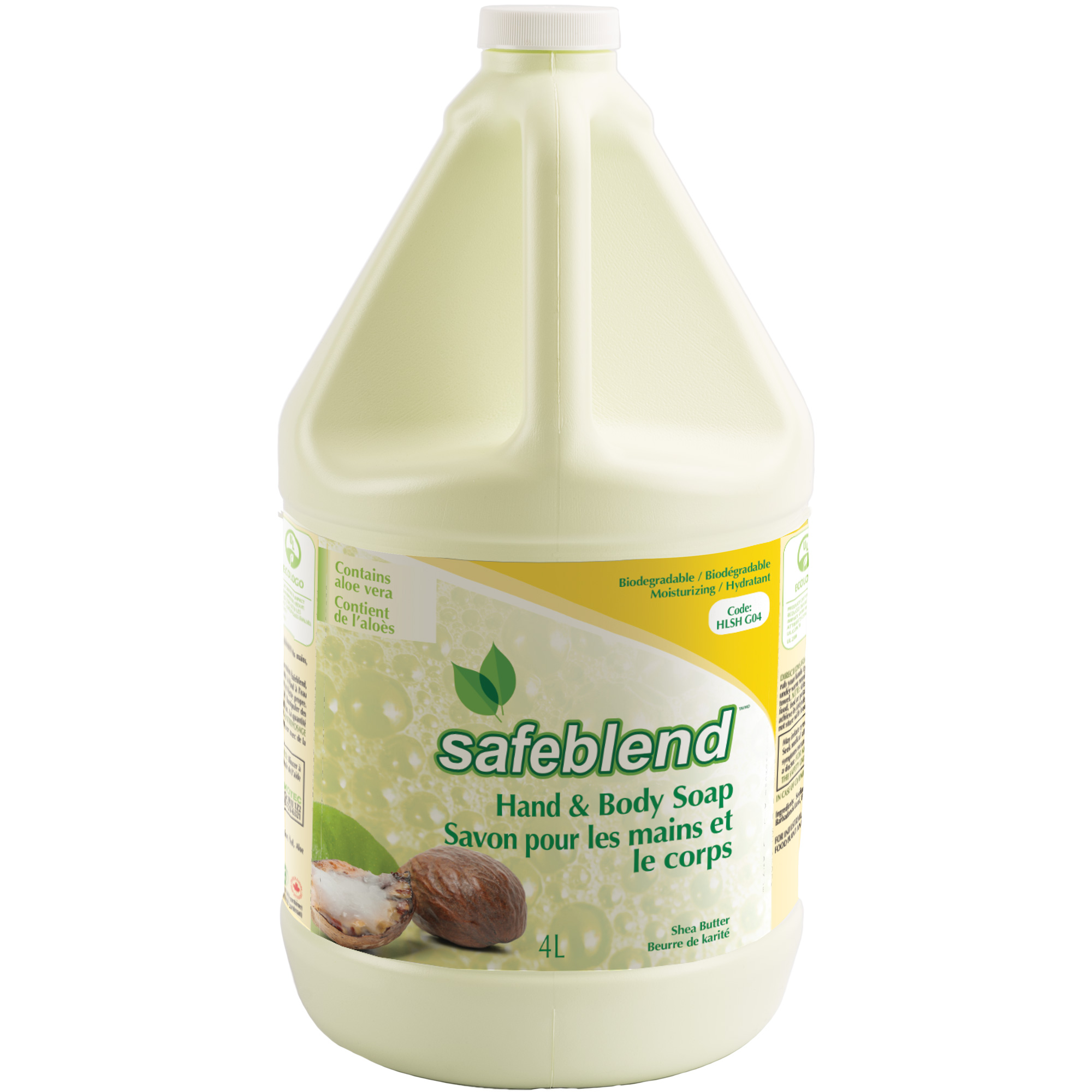 Savon au beurre de karité pour les mains et le corps, Liquide, 4 L, Parfumé