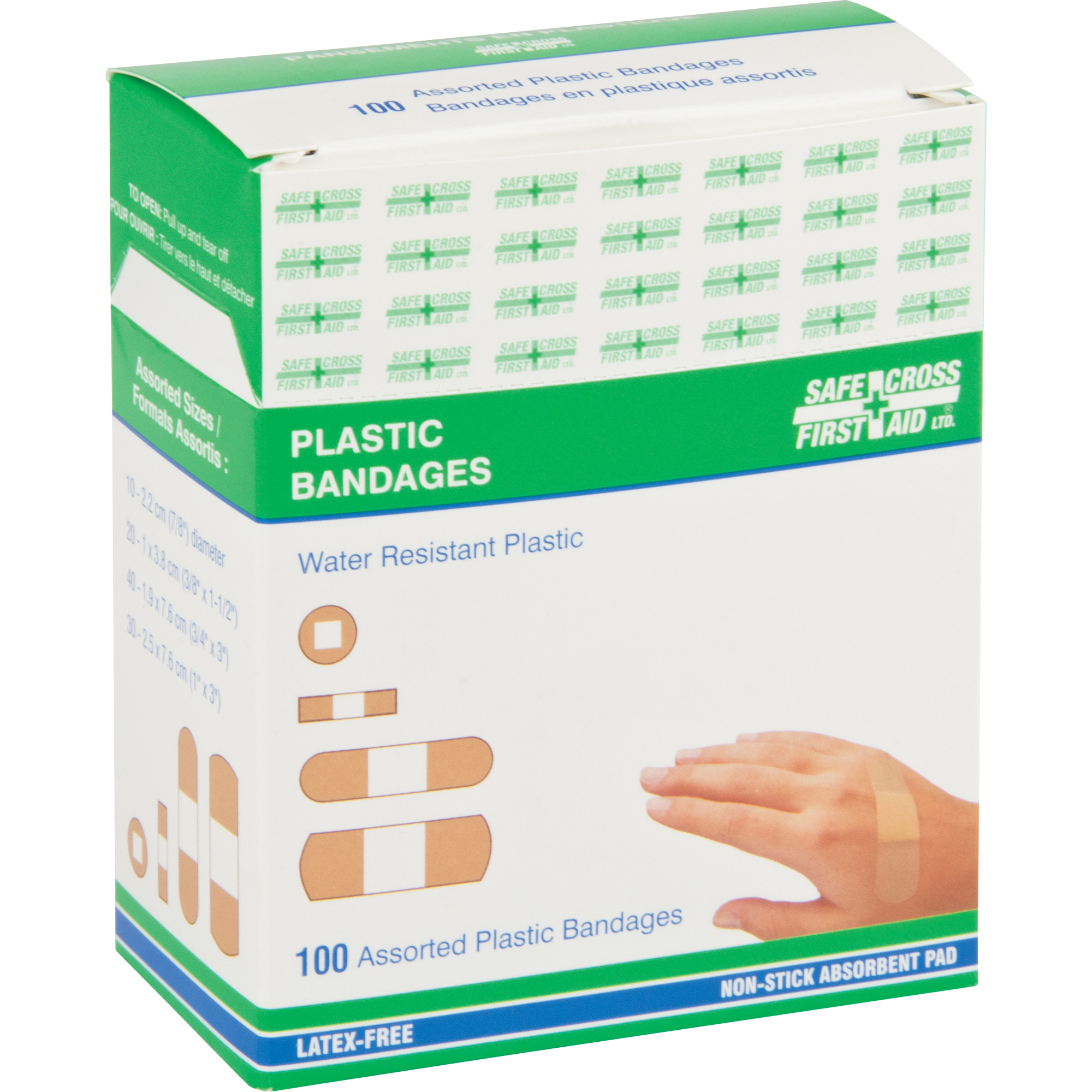 Bandages, Assorti, Plastique, Stérile