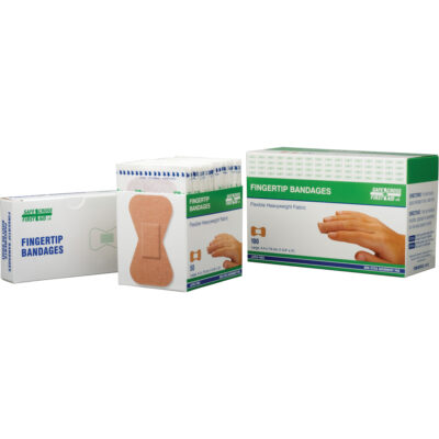 Bandages, Bout de doigt, 3", Tissu, Stérile
