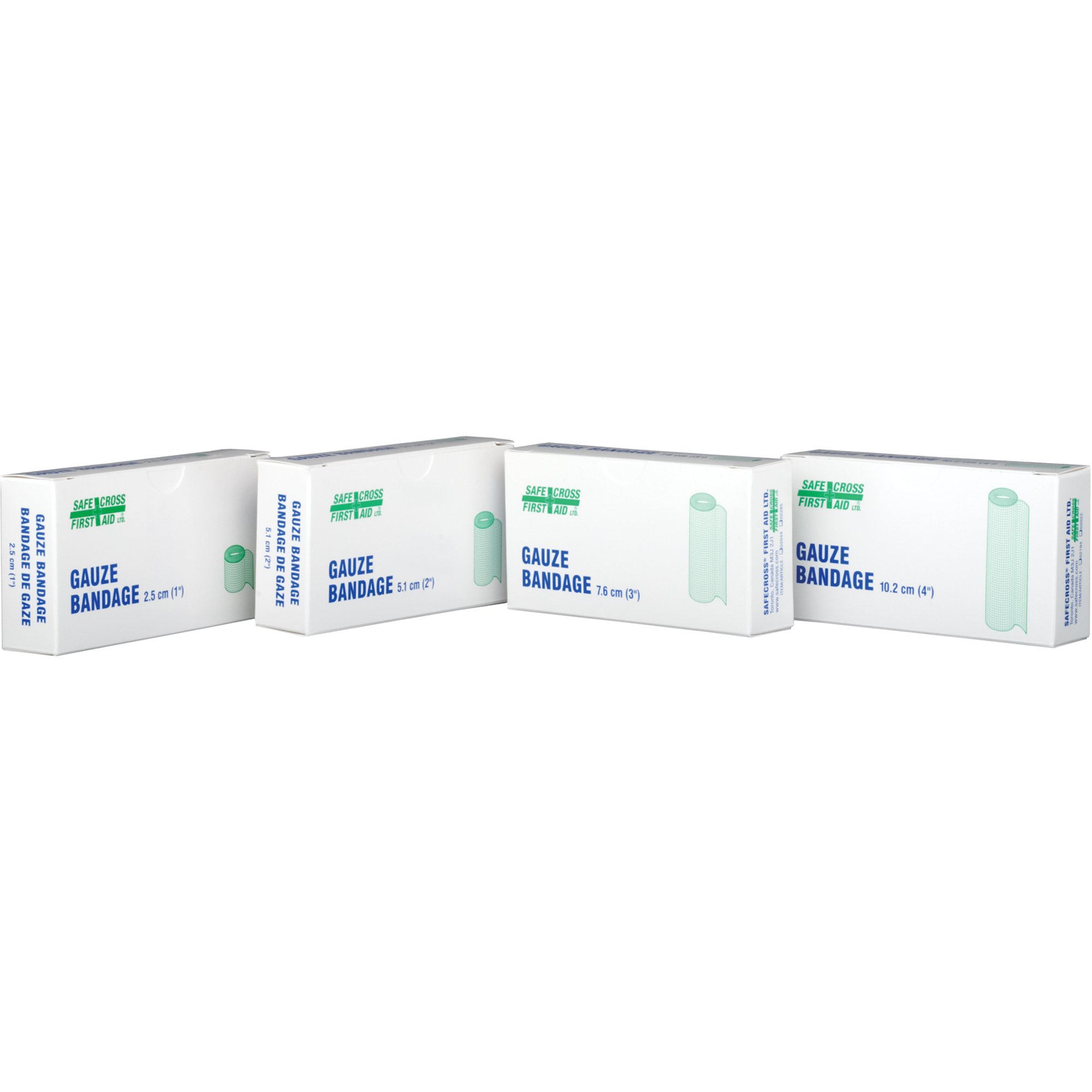 Bandages de gaze, Rouleau, 15' lo x 2" la, Dispositif médical Classe 1