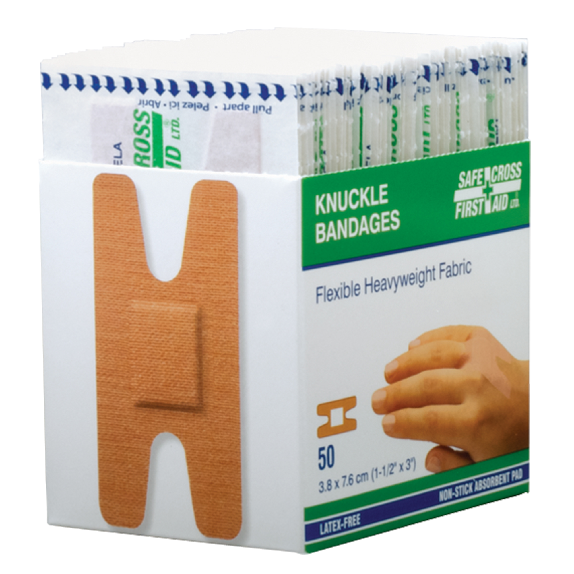 Bandages, Jointures, 3", Tissu, Stérile
