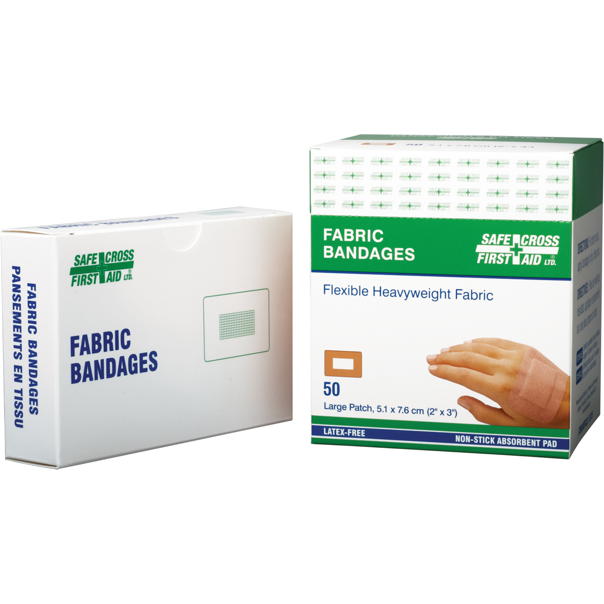 Bandages, Rectangulaire/carrée, 3", Tissu, Non stérile