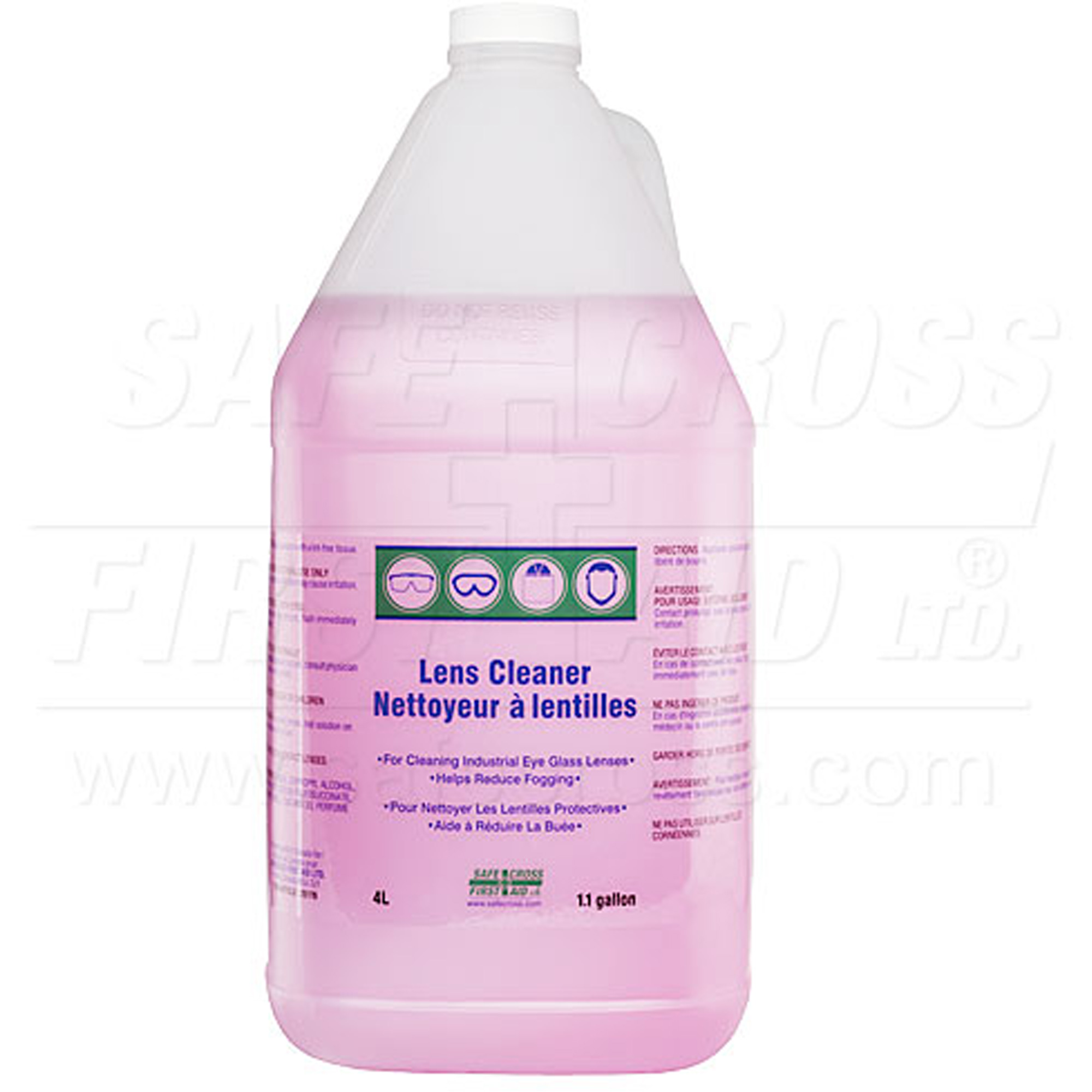 Bouteille de recharge de solution nettoyante pour lentilles, 4 L