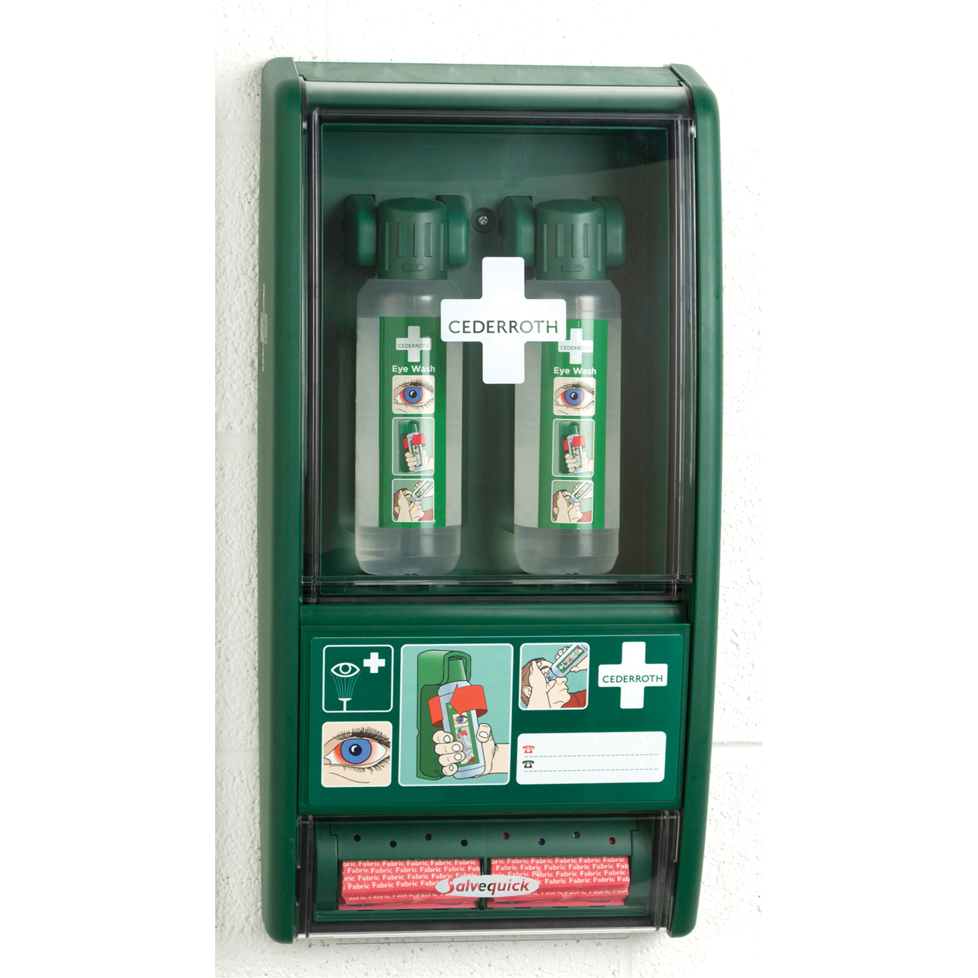 Douche oculaire Cederroth/Trousse de premiers soins SalvequickMD, Dispositif médical Classe 1, Station