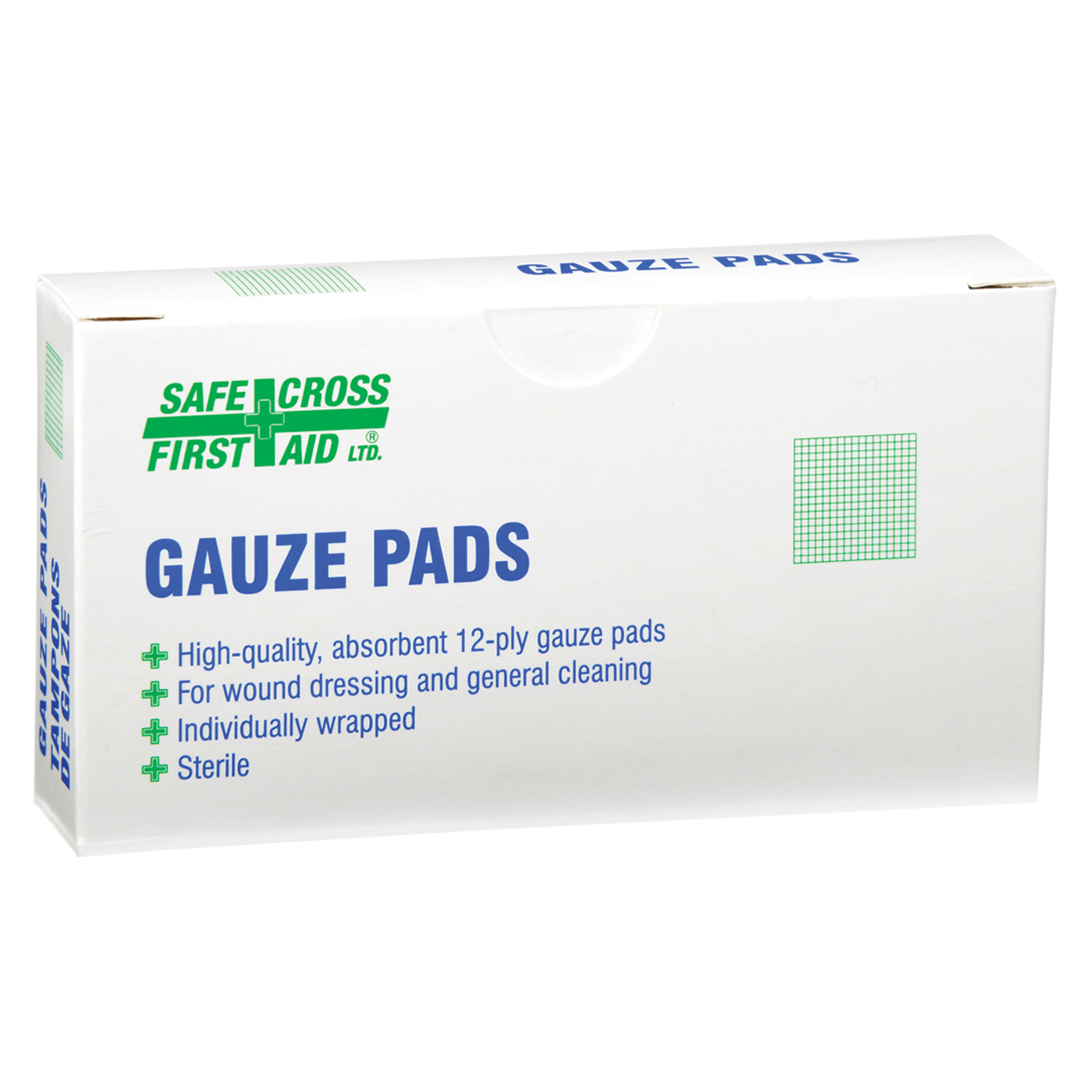 Gaze, Tampon, 2" lo x 2" la, Stérile, Dispositif médical Classe 1