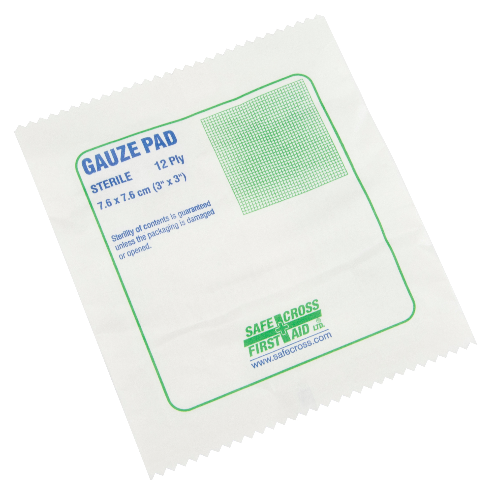 Gaze, Tampon, 3" lo x 3" la, Stérile, Dispositif médical Classe 1