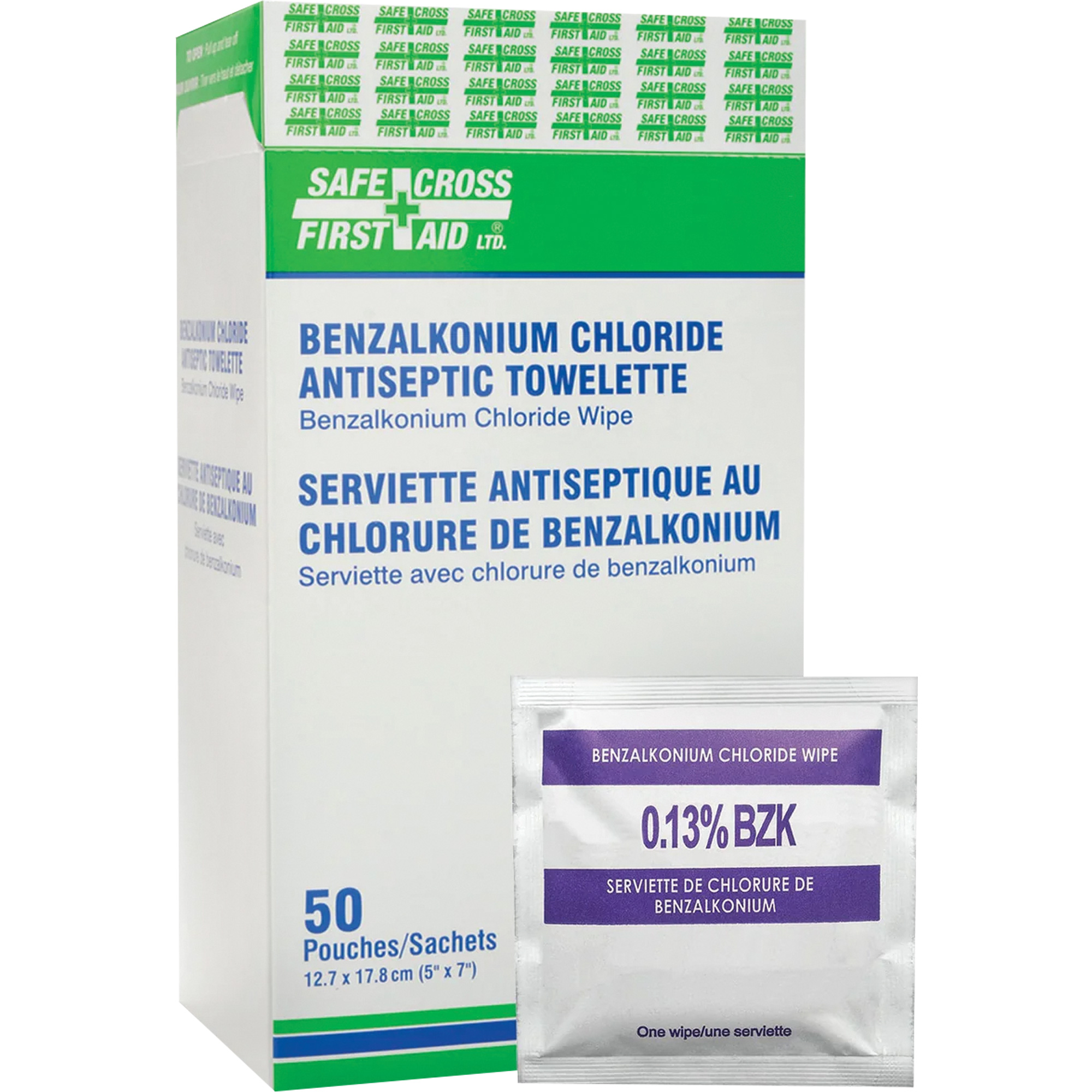 Lingettes antiseptiques au chlorure de benzalkonium, Serviette, Antiseptique