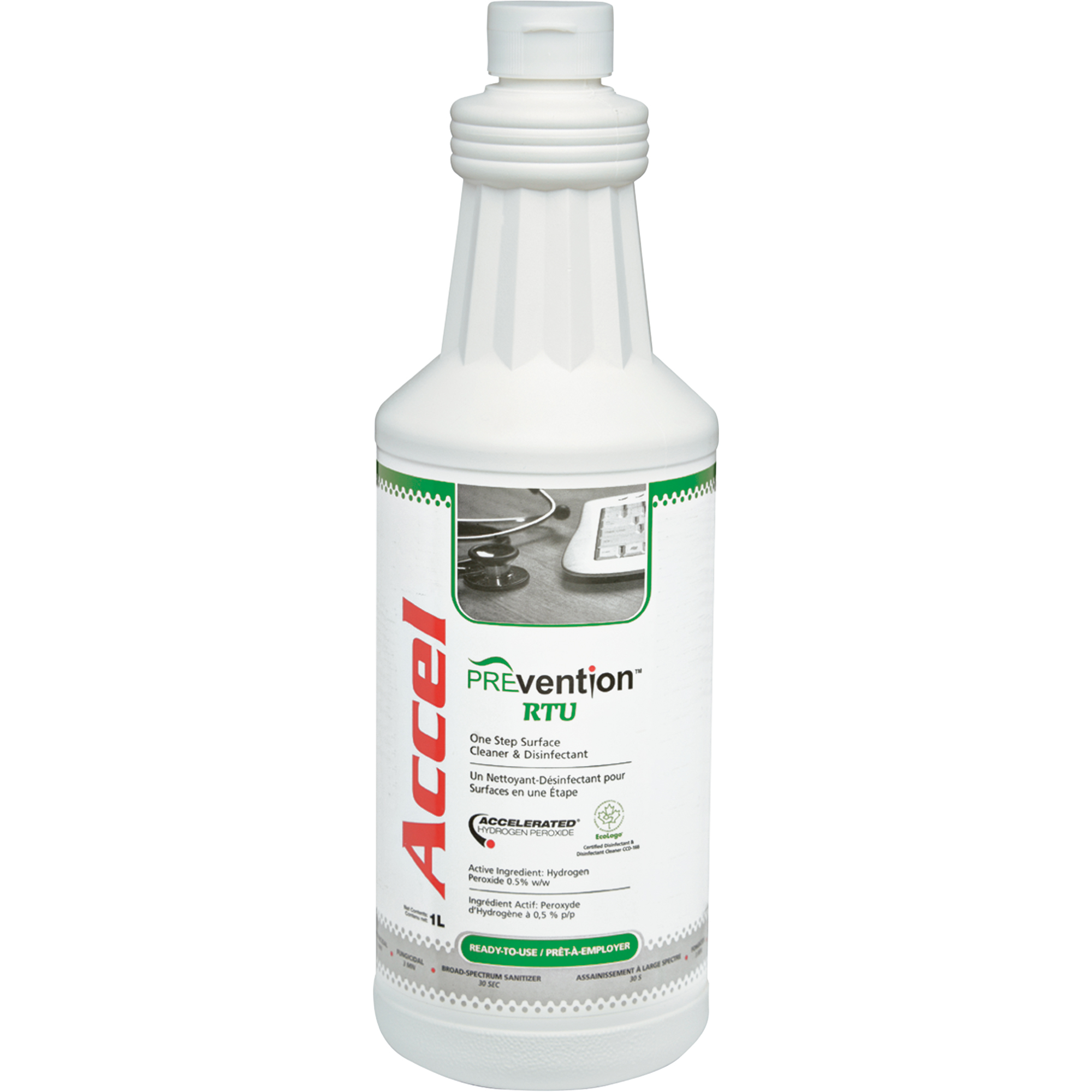 Peroxyde d'hydrogène PREVentionMC AccelMD, Serviette, Antiseptique