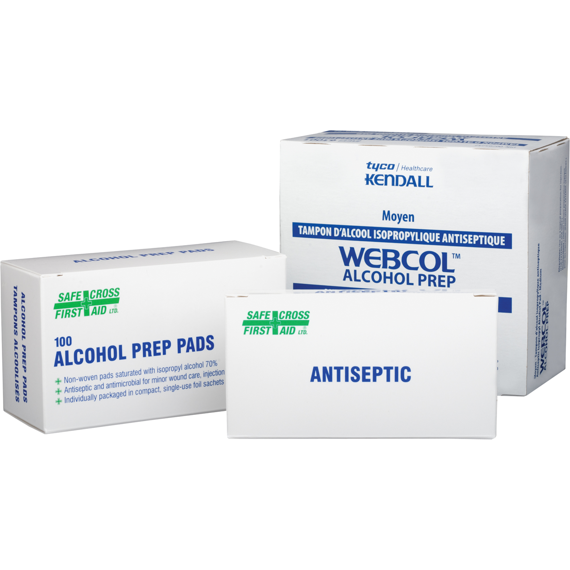 Tampons alcoolisés, Serviette, Antiseptique