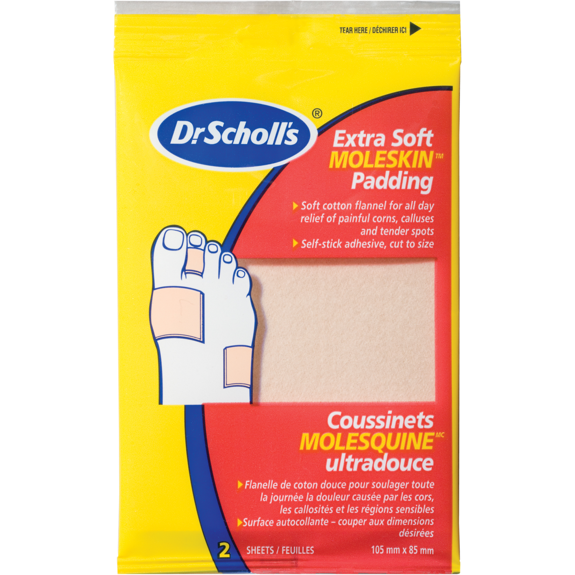 Tampons MoleskinMC Plus de Dr Scholl'sMD