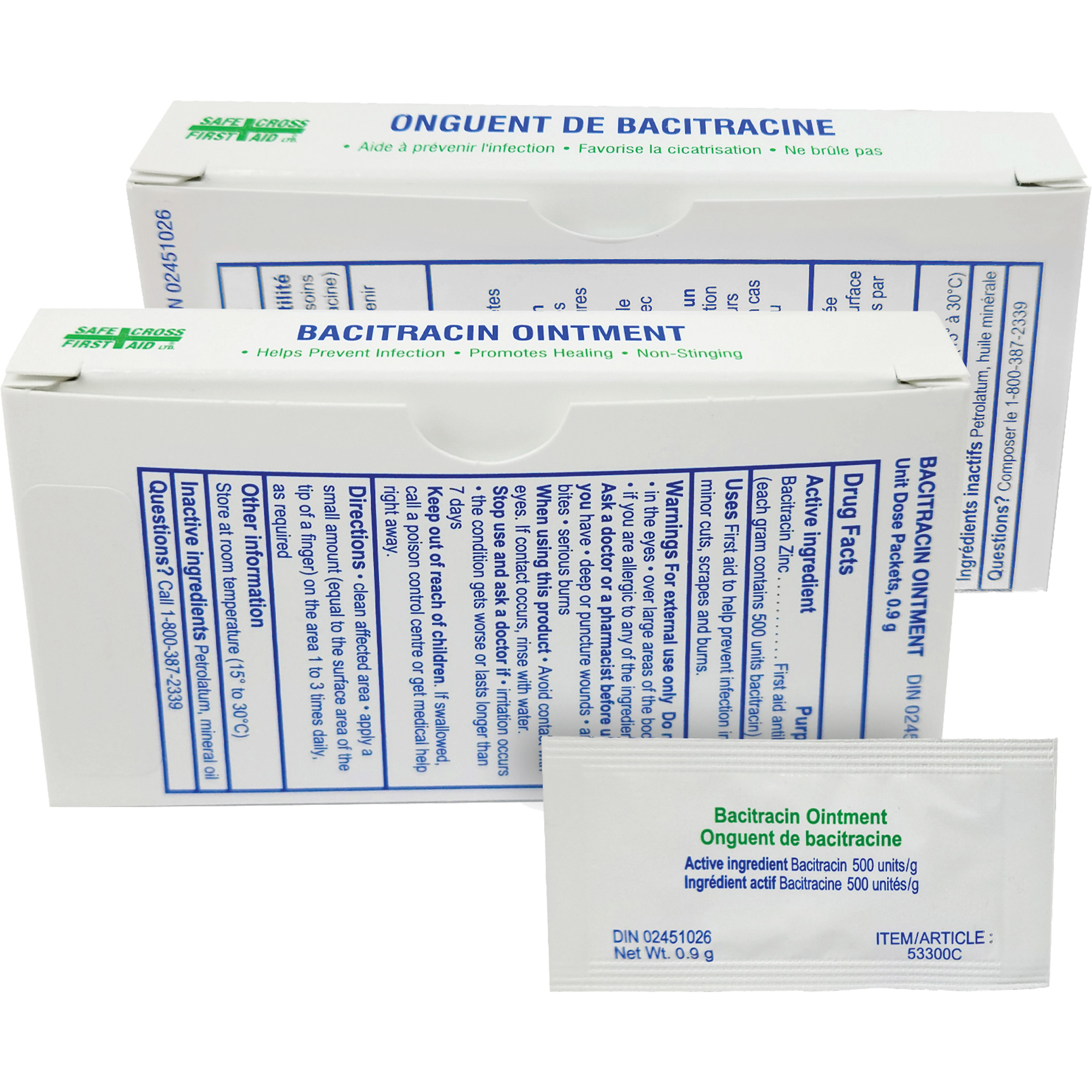 Zinc bacitracine, Onguent, Antibiotique