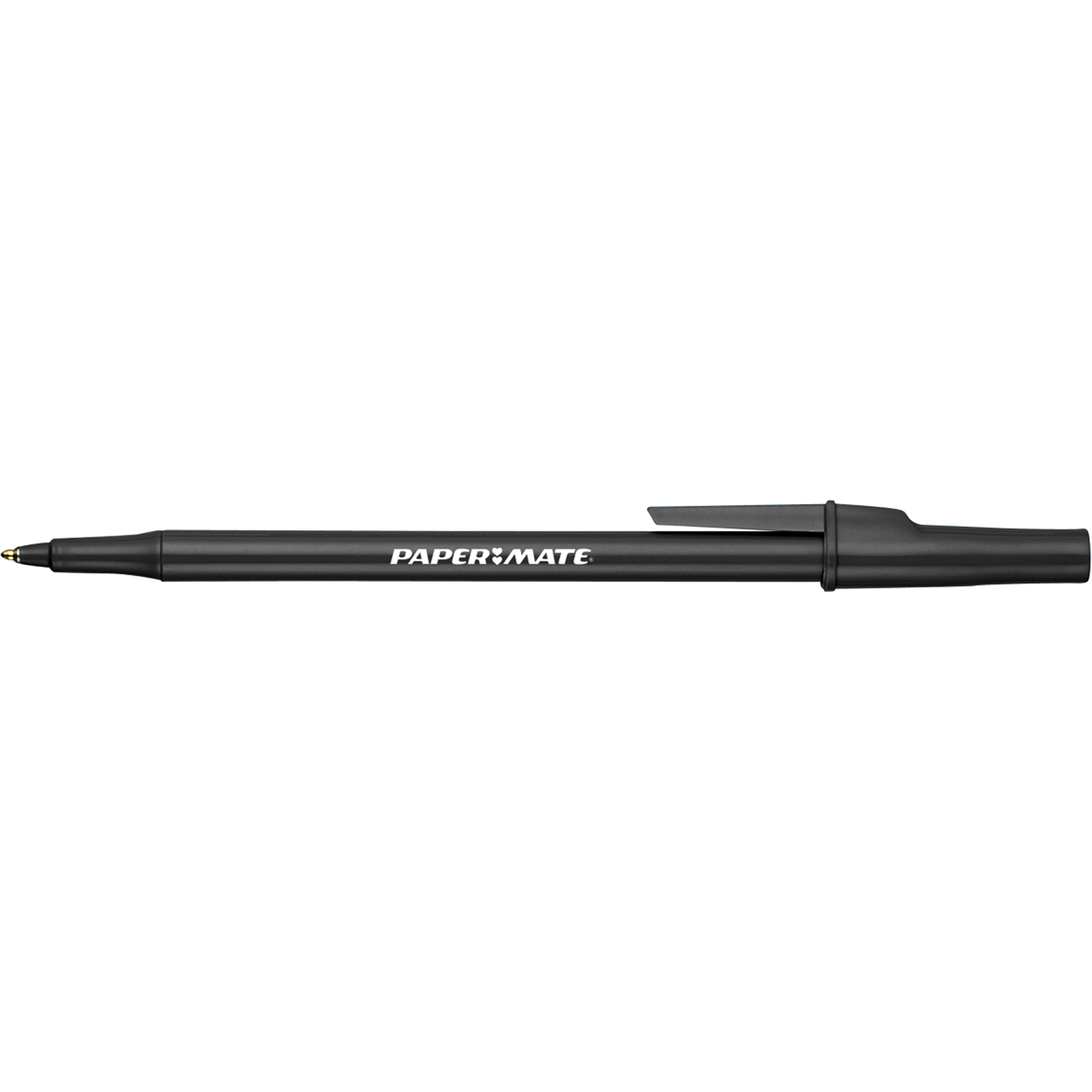 Stylos à bille, Noir, 1 mm