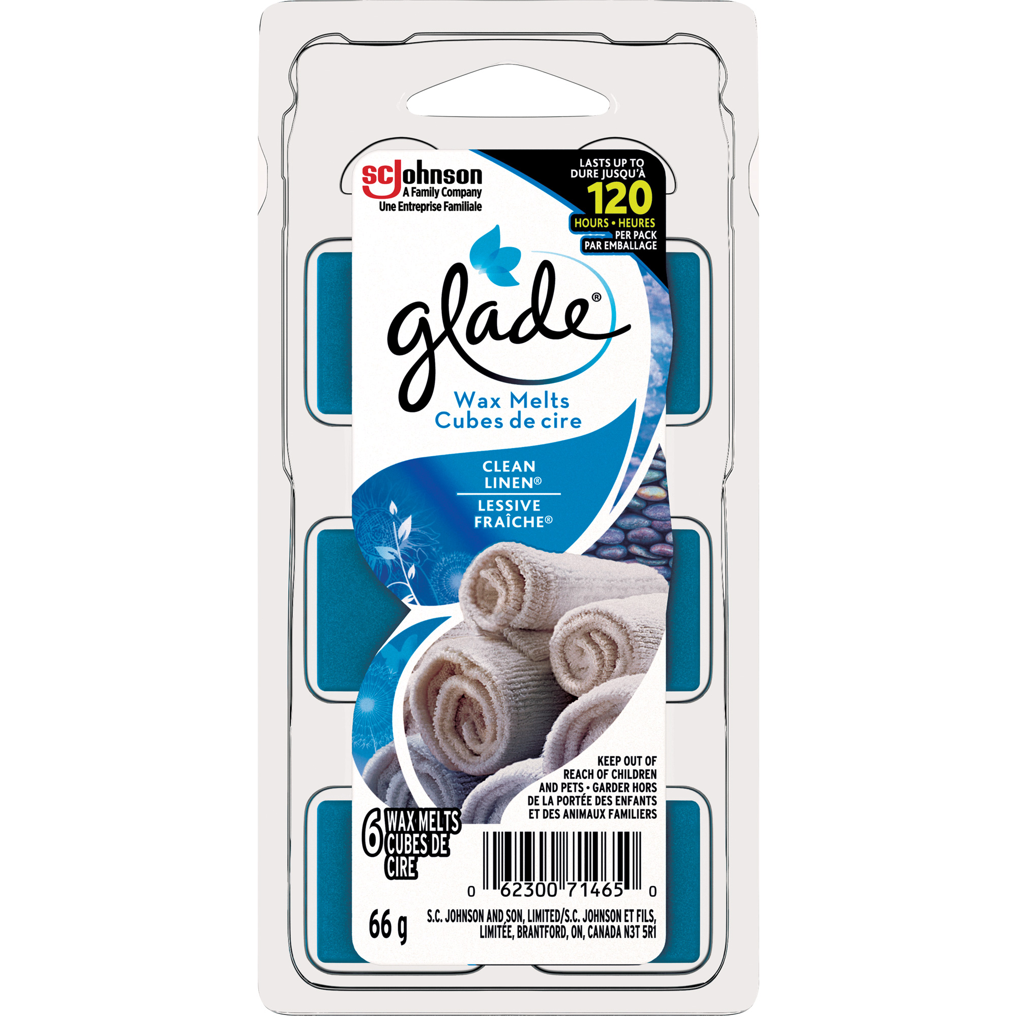 Cubes de cire parfumée GladeMD, Lessive fraîche MD