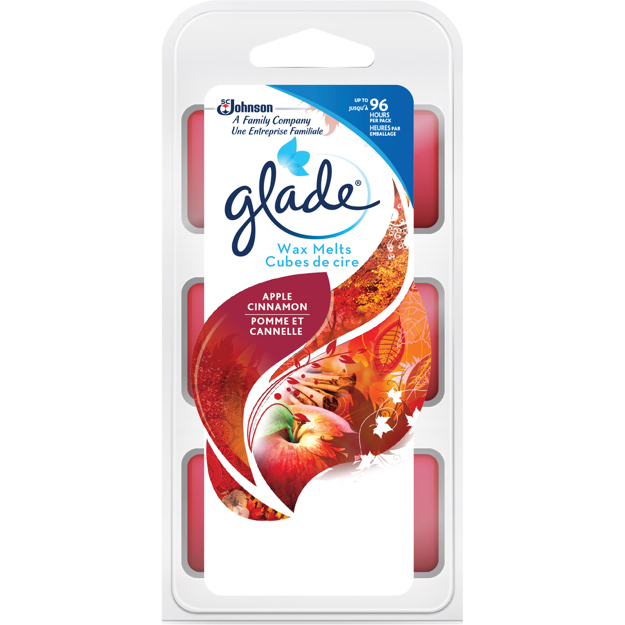 Cubes de cire parfumée GladeMD, Pomme cannelle
