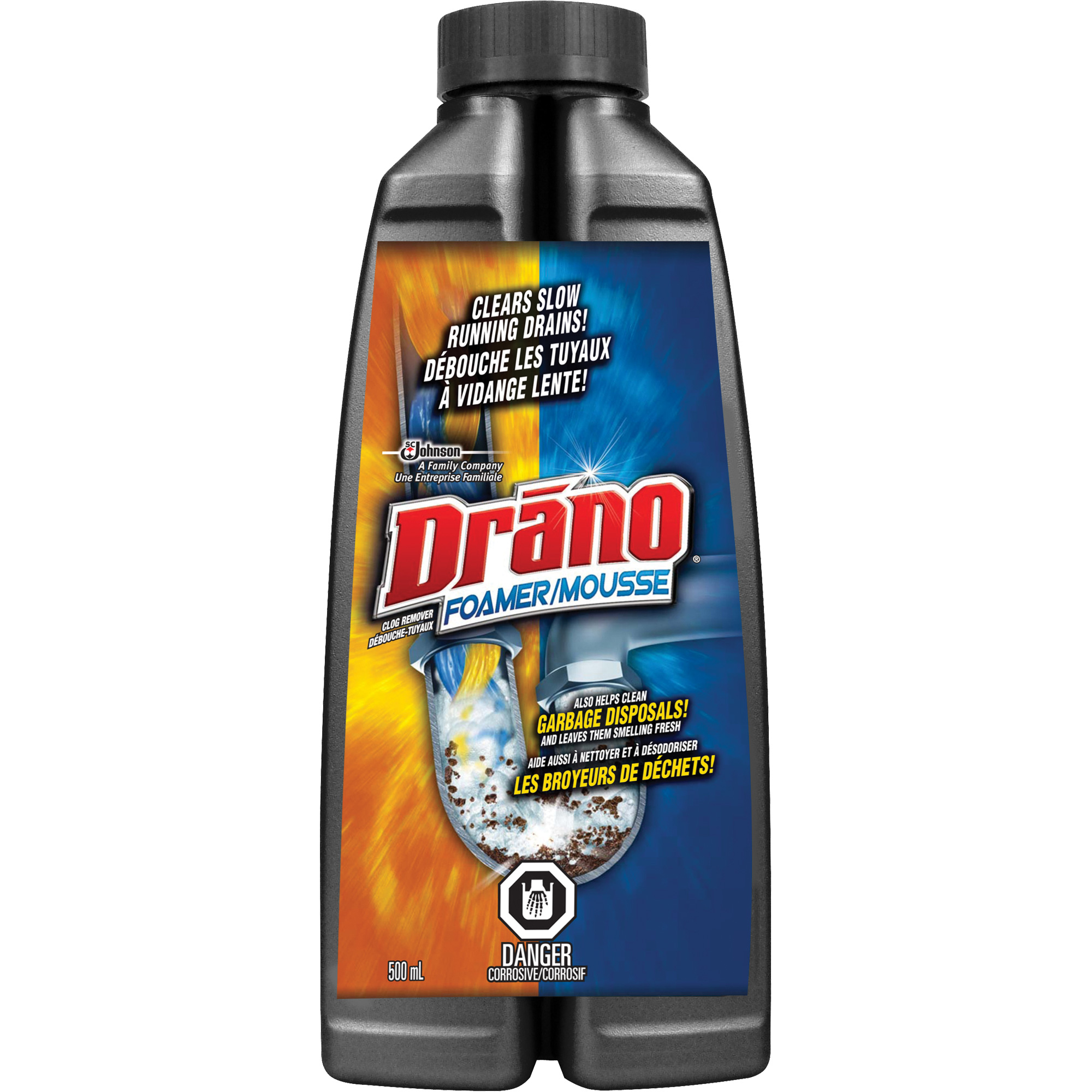 Déboucheur moussant DranoMD Dual-ForceMD