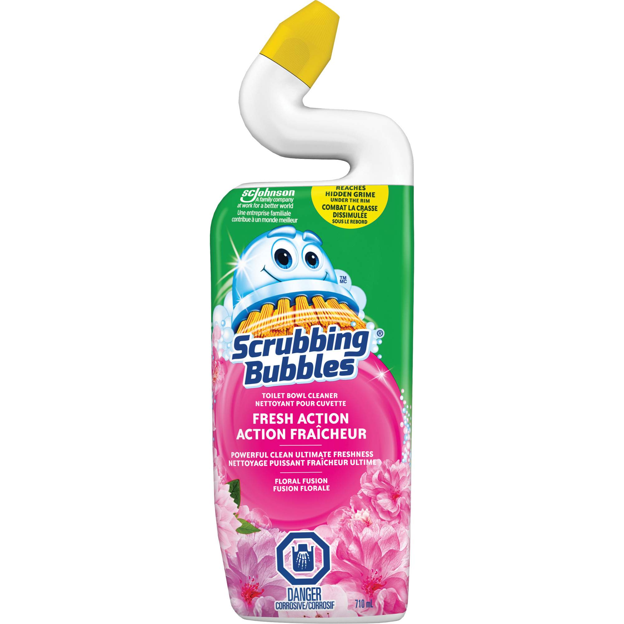 Gel nettoyant à triple action pour cuvette Scrubbing BubblesMD, 710 ml, Bouteille