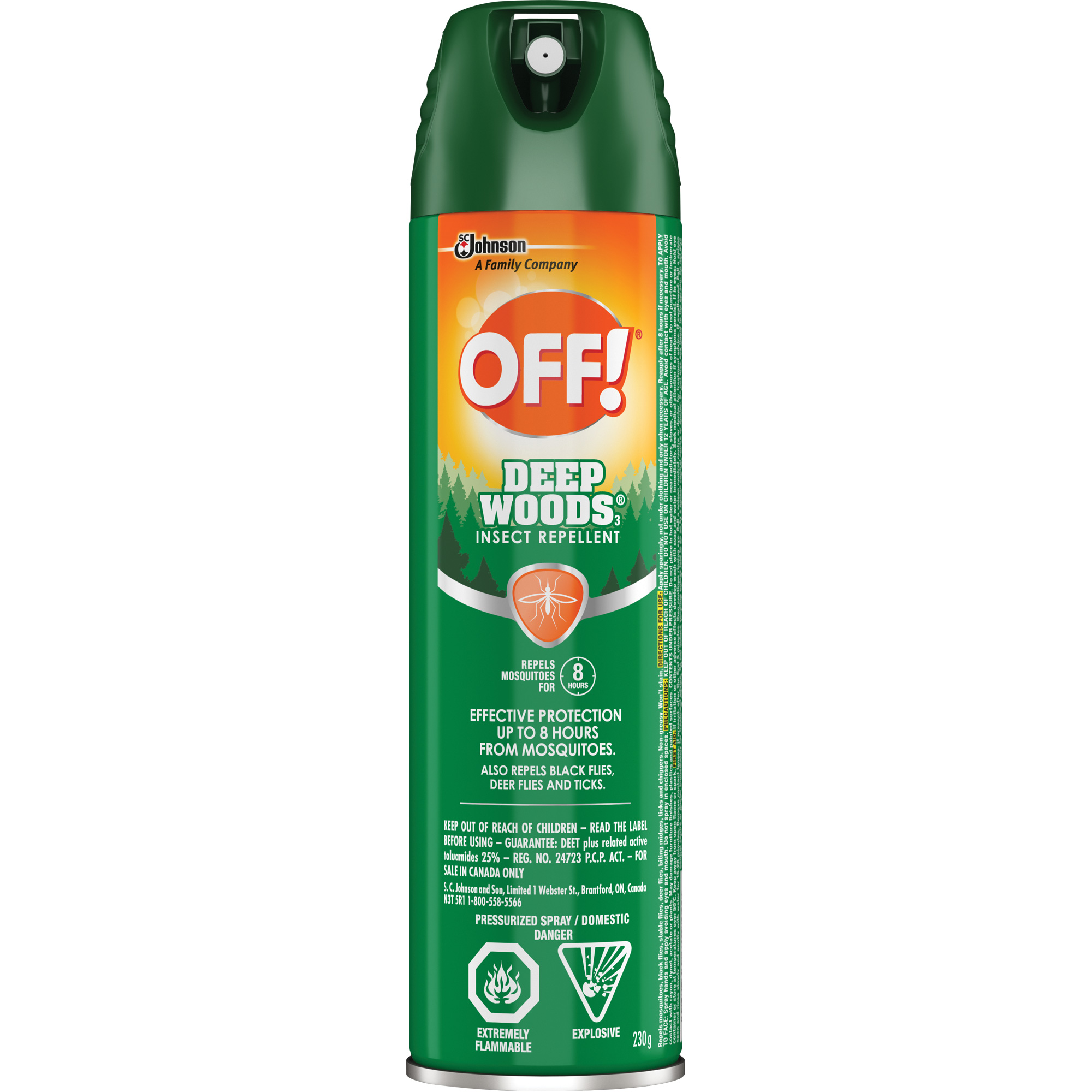 Insectifuge Off! Régions sauvagesMD, DEET à 25 %, Aérosol, 230 g