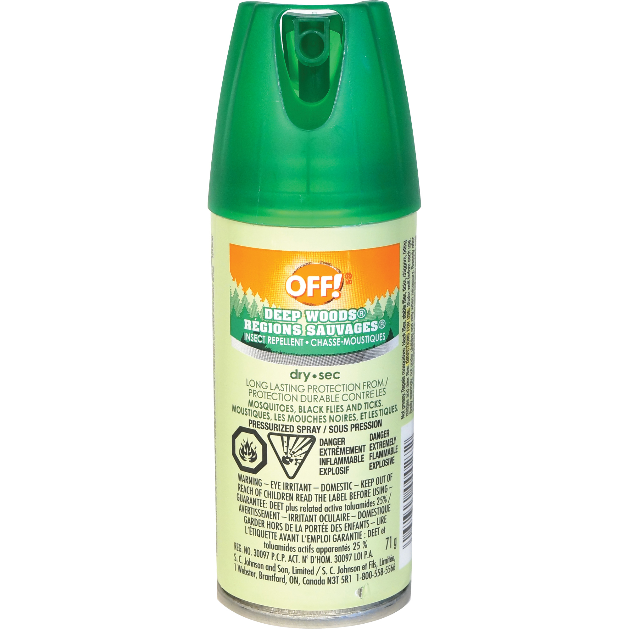 Insectifuge Off! Régions sauvagesMD, DEET à 25 %, Vaporisateur, 100 ml