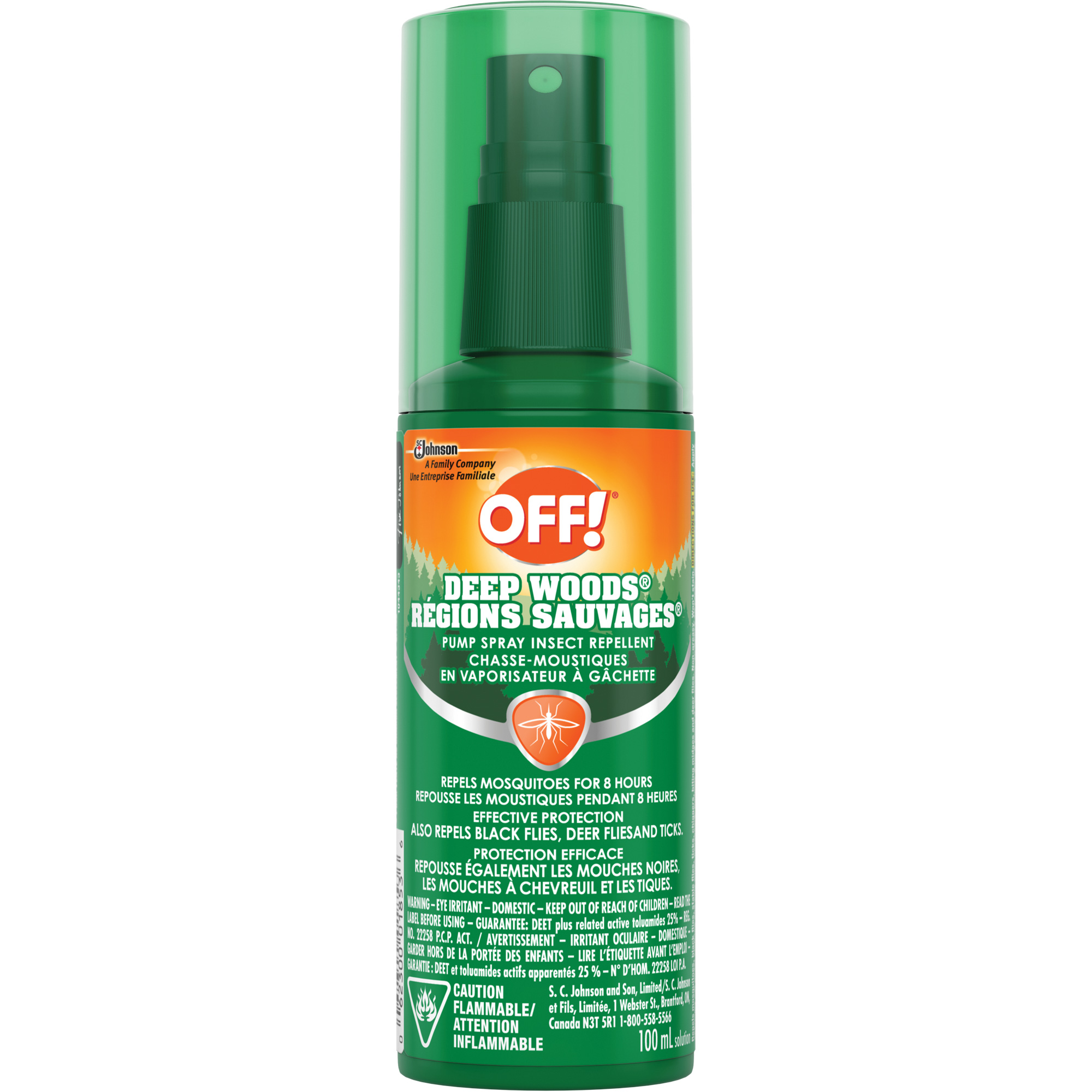 Insectifuge Off! Régions sauvagesMD, DEET à 25 %, Vaporisateur, 100 ml