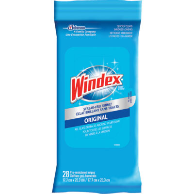 Lingettes nettoyantes pour verre et surfaces de WindexMD, Sachets