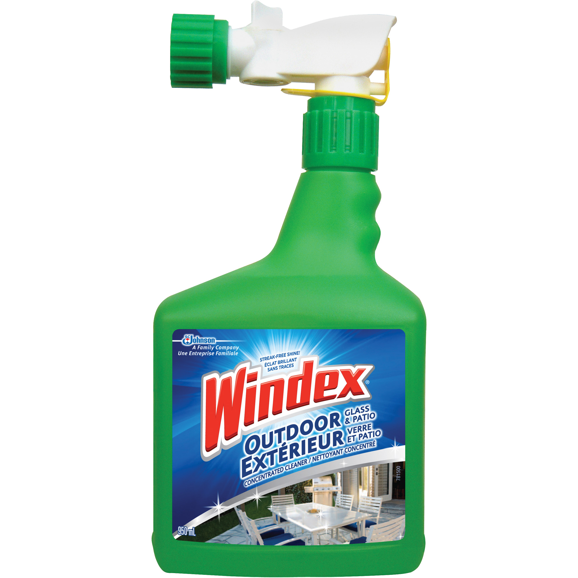 Nettoyant concentré pour verre et patio de WindexMD, 950 ml, Bouteille à gâchette