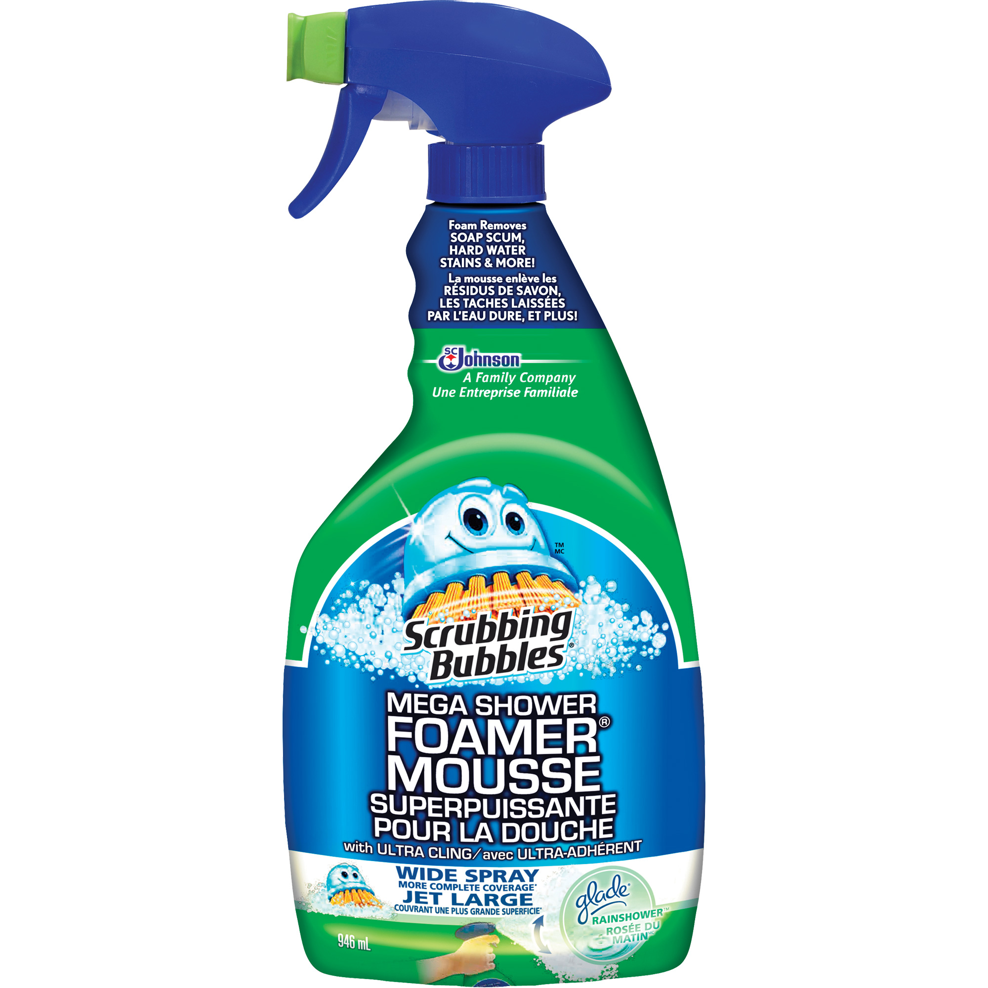 Nettoyant pour salle de bain Scrubbing BubblesMD Mega Shower FoamerMD, 946 ml, Bouteille à gâchette