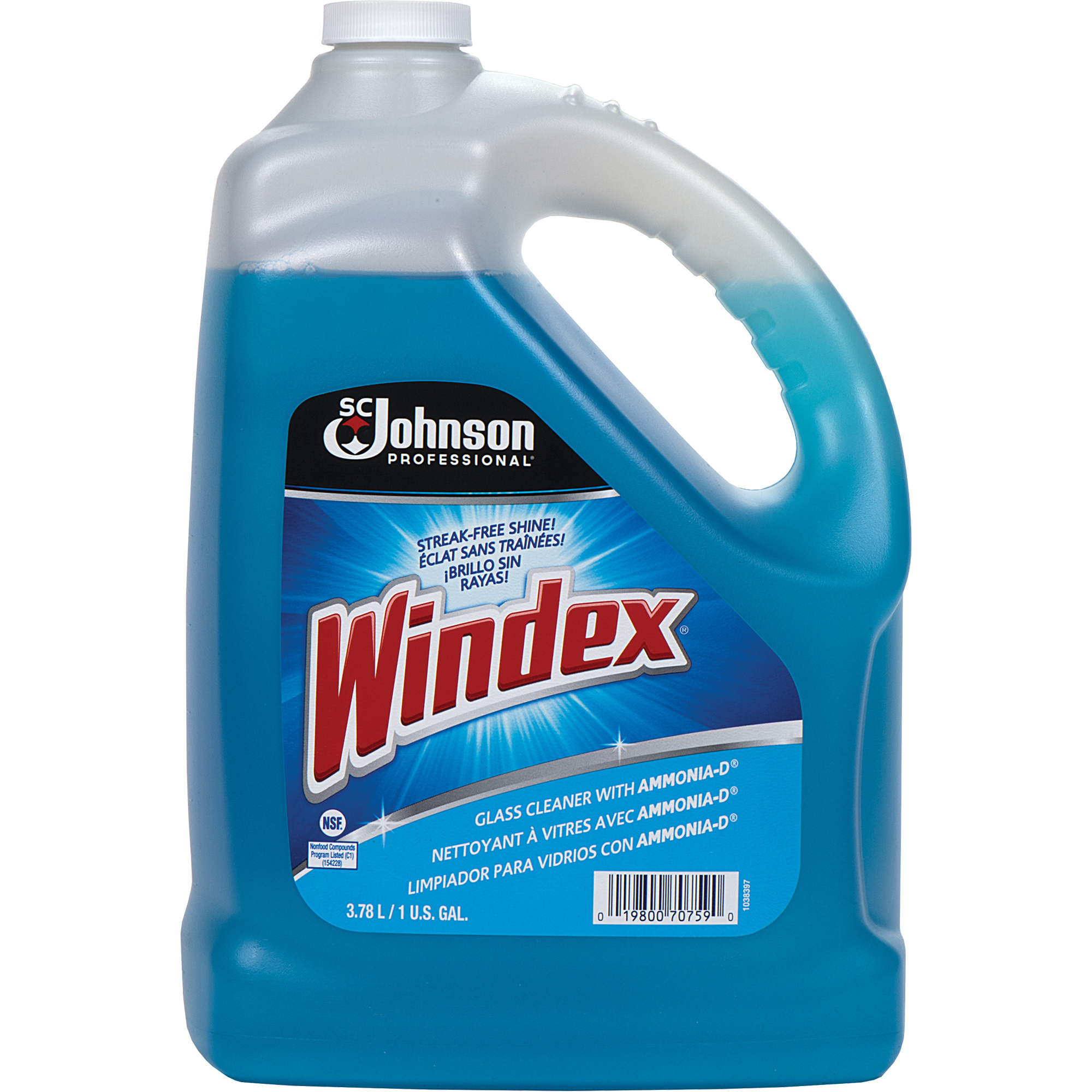 Nettoyant pour vitres WindexMD avec Ammoniac-DMD, 3,8 L, Cruche