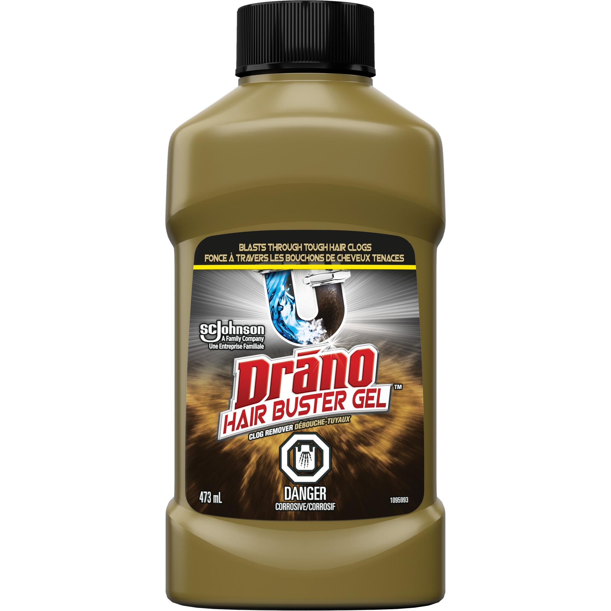 Produit débouchant extra puissant pour les bouchons de cheveux de DranoMD