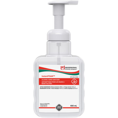 Désinfectant pour les mains InstantfoamMD, 400 ml, Bouteille à pompe, 70 % alcool