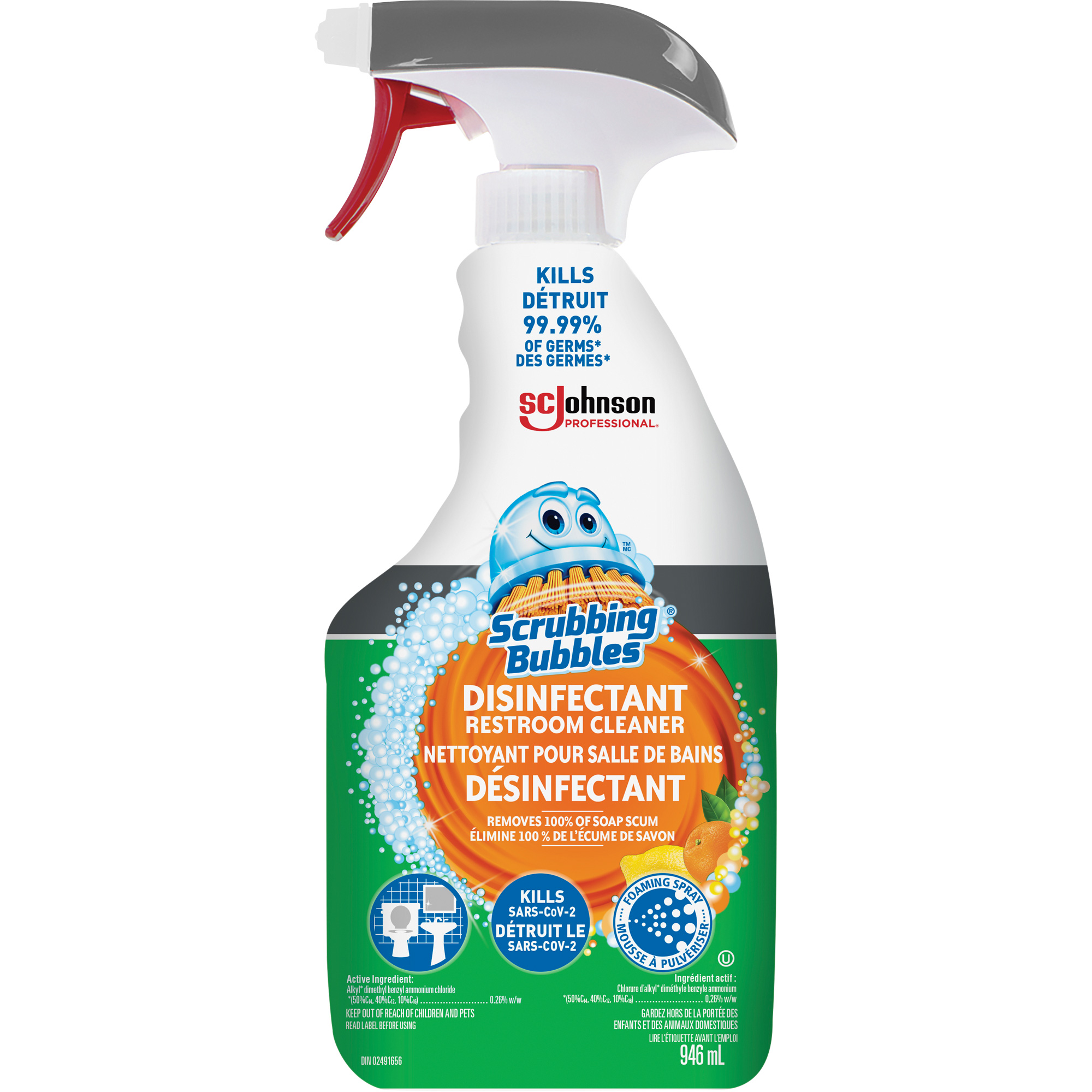 Nettoyant désinfectant pour toilette Scrubbing BubblesMD, 32 oz, Bouteille à gâchette