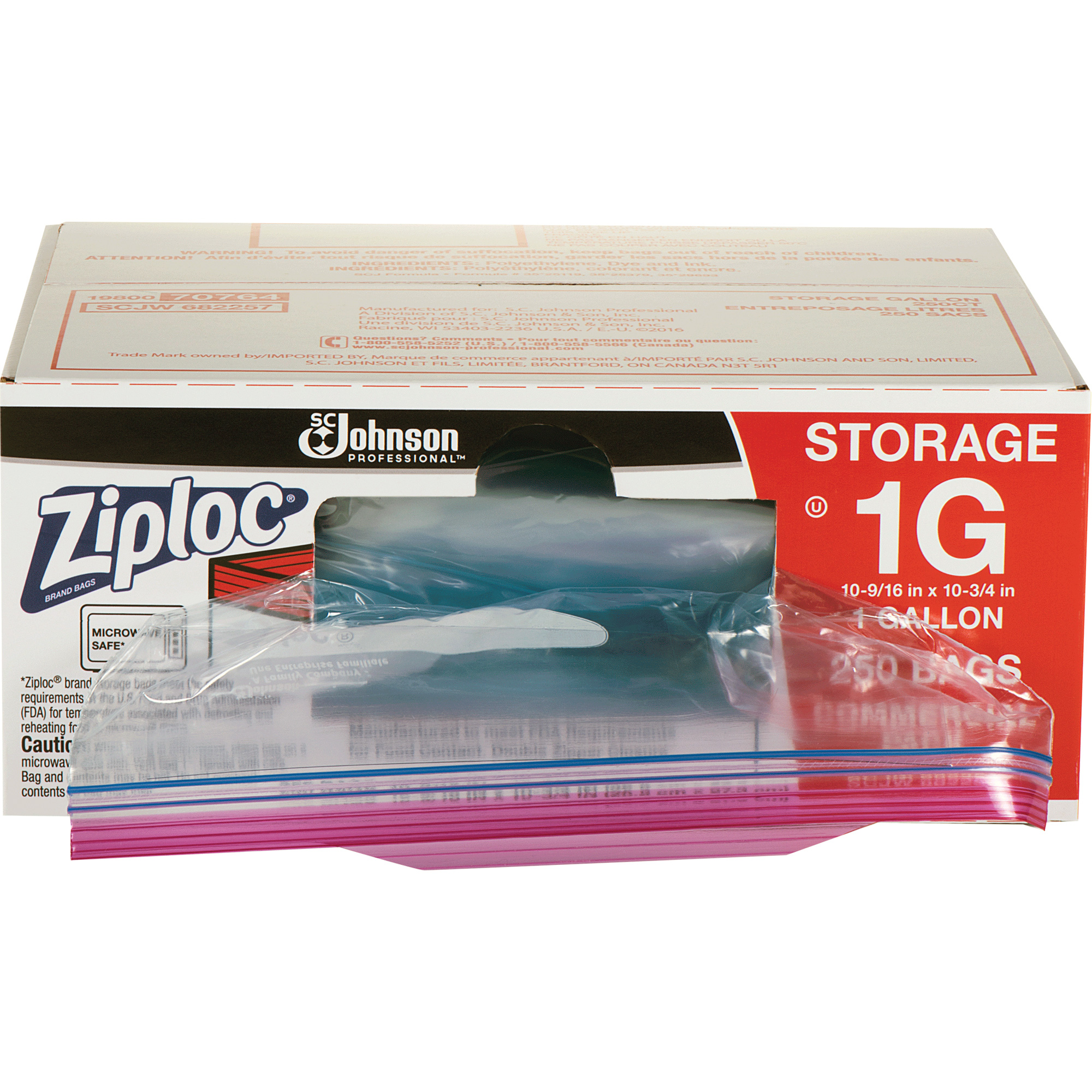 Sacs d'entreposage alimentaire à double fermeture à glissière de ZiplocMD